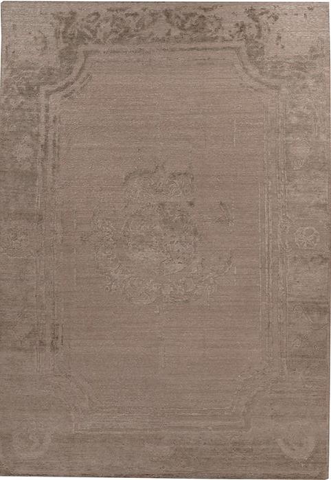 Hand-Knotted Bamboo Silk Indian Rug