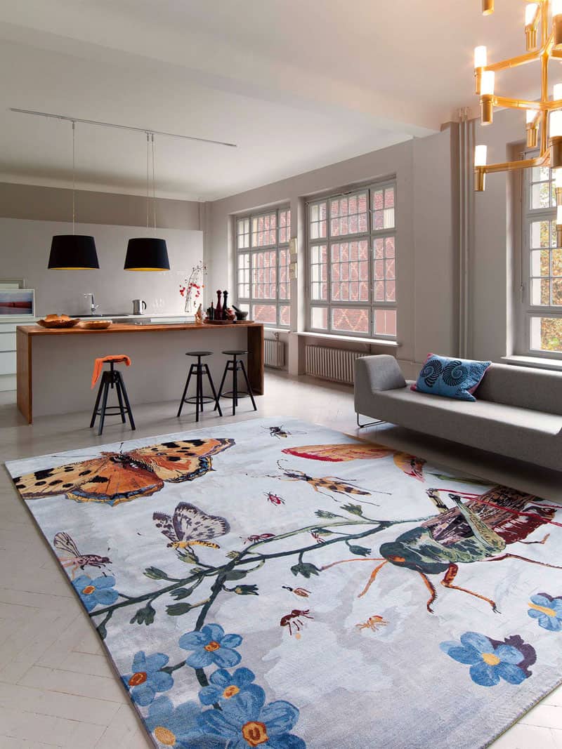 Grasshopper Hand-Woven Rug
