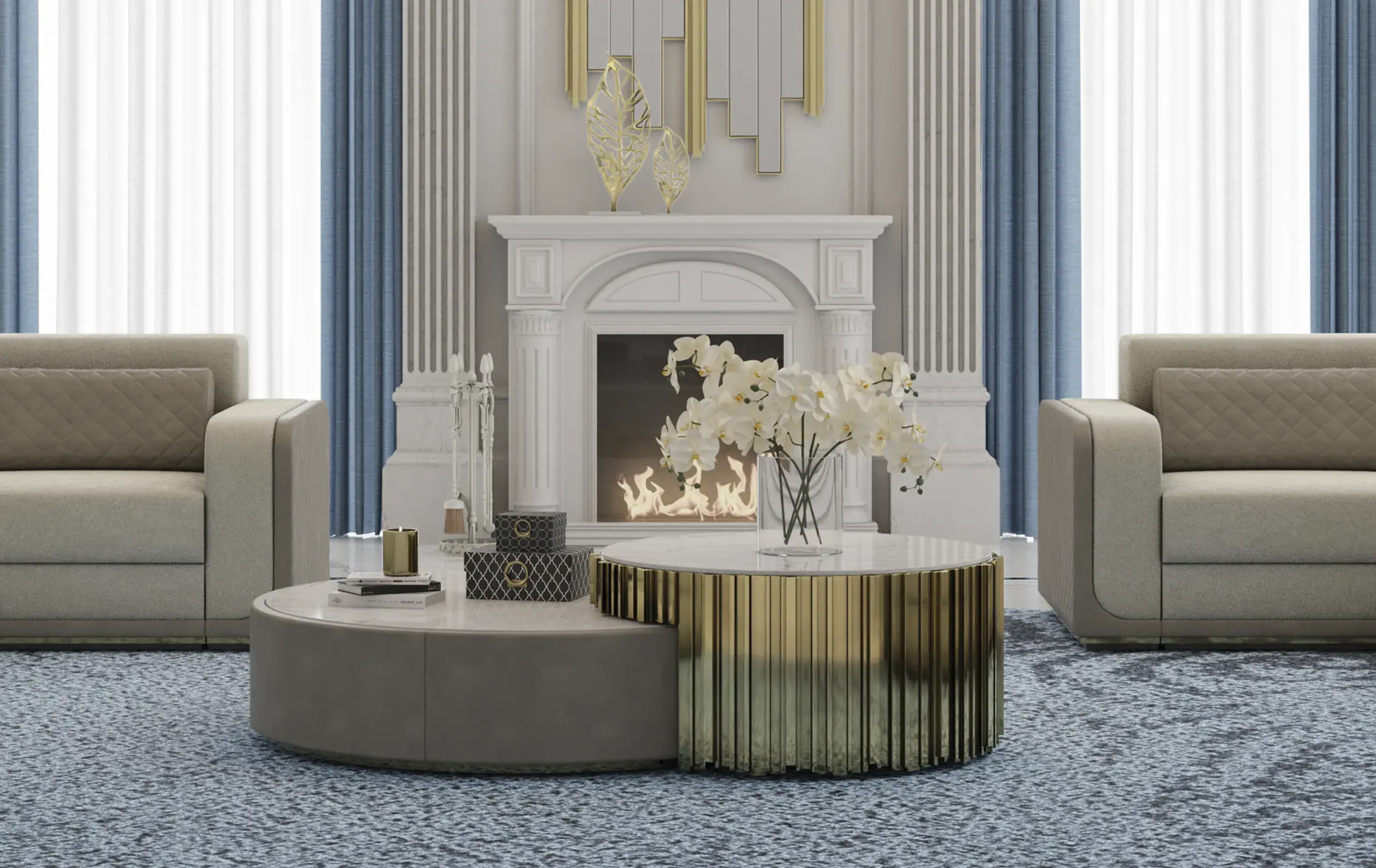 Imperial Coffee Table Set - 3