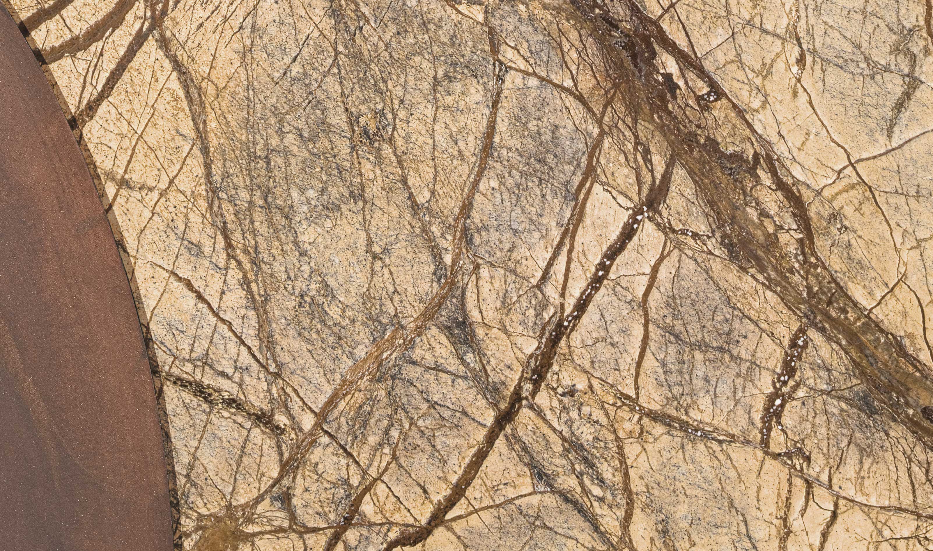 Ercole Marble Brown Fire Pit | Dimensions: Ø 150 cm