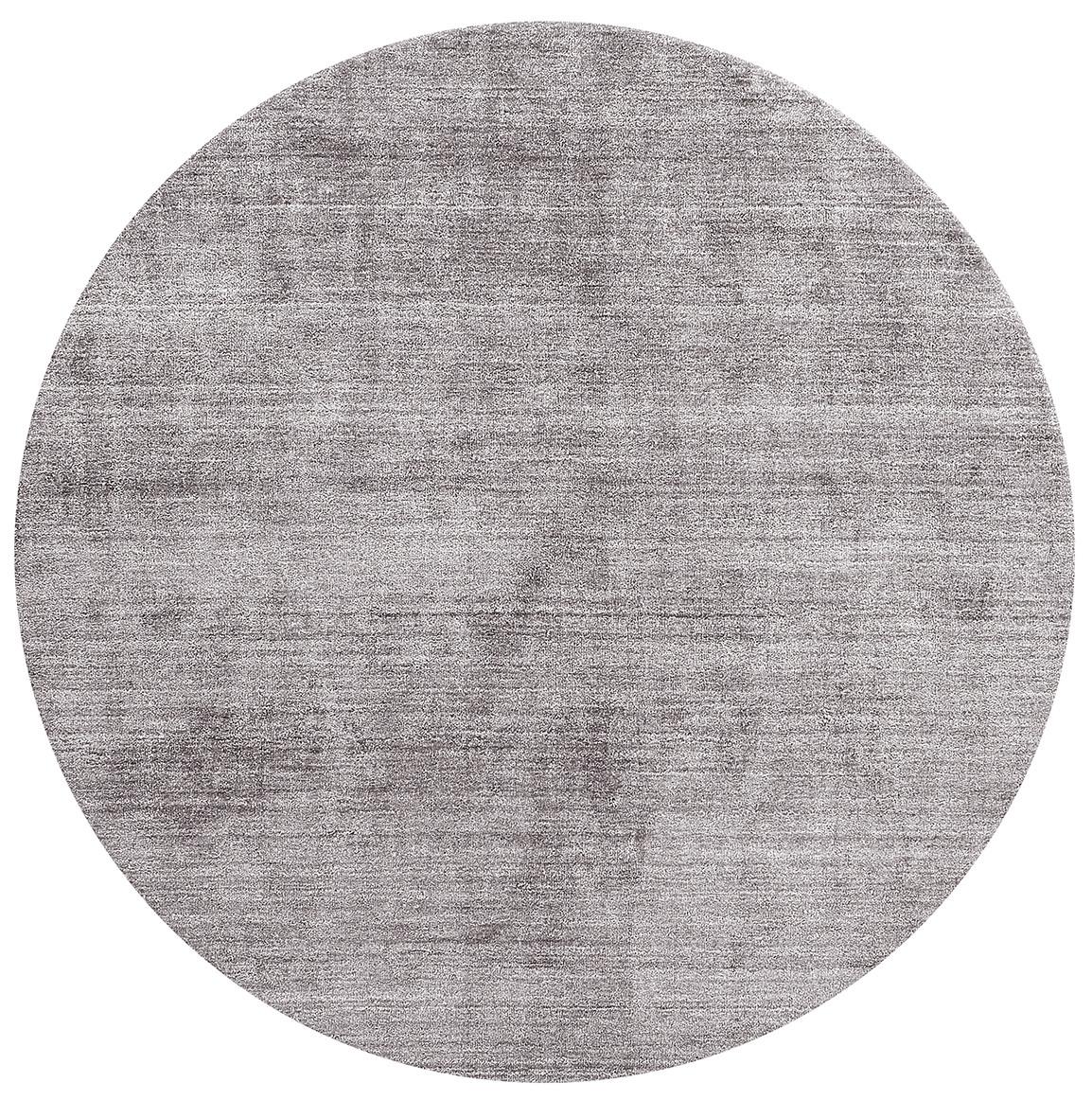 Round Silver Bamboo Silk Rug | Size: Ø 300 cm