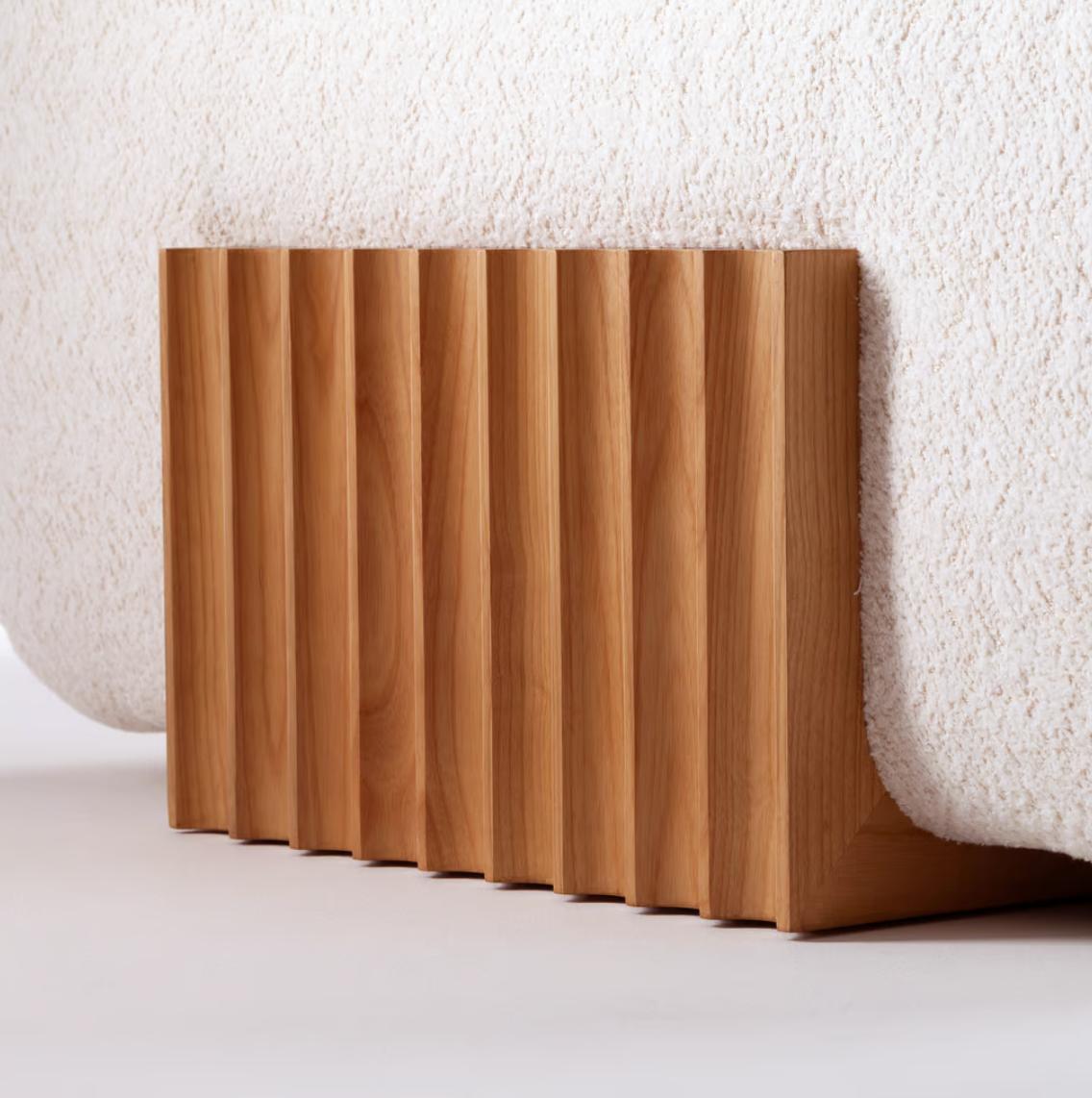 Carmel White Contemporary Armchair