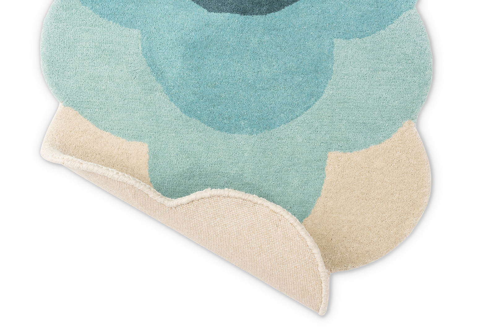 Optical Flower Teal 061207 Rug