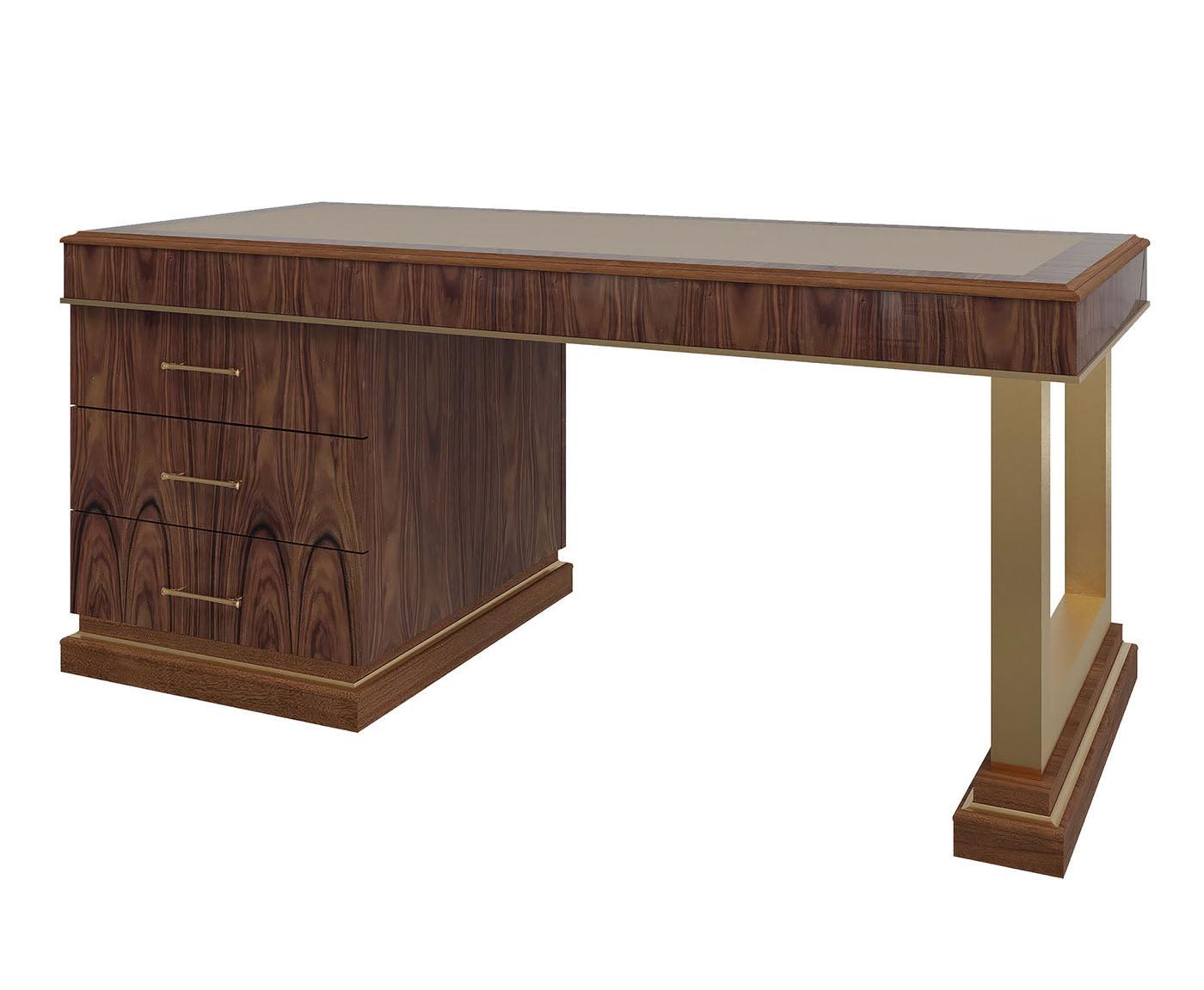 Leather-Top Desk