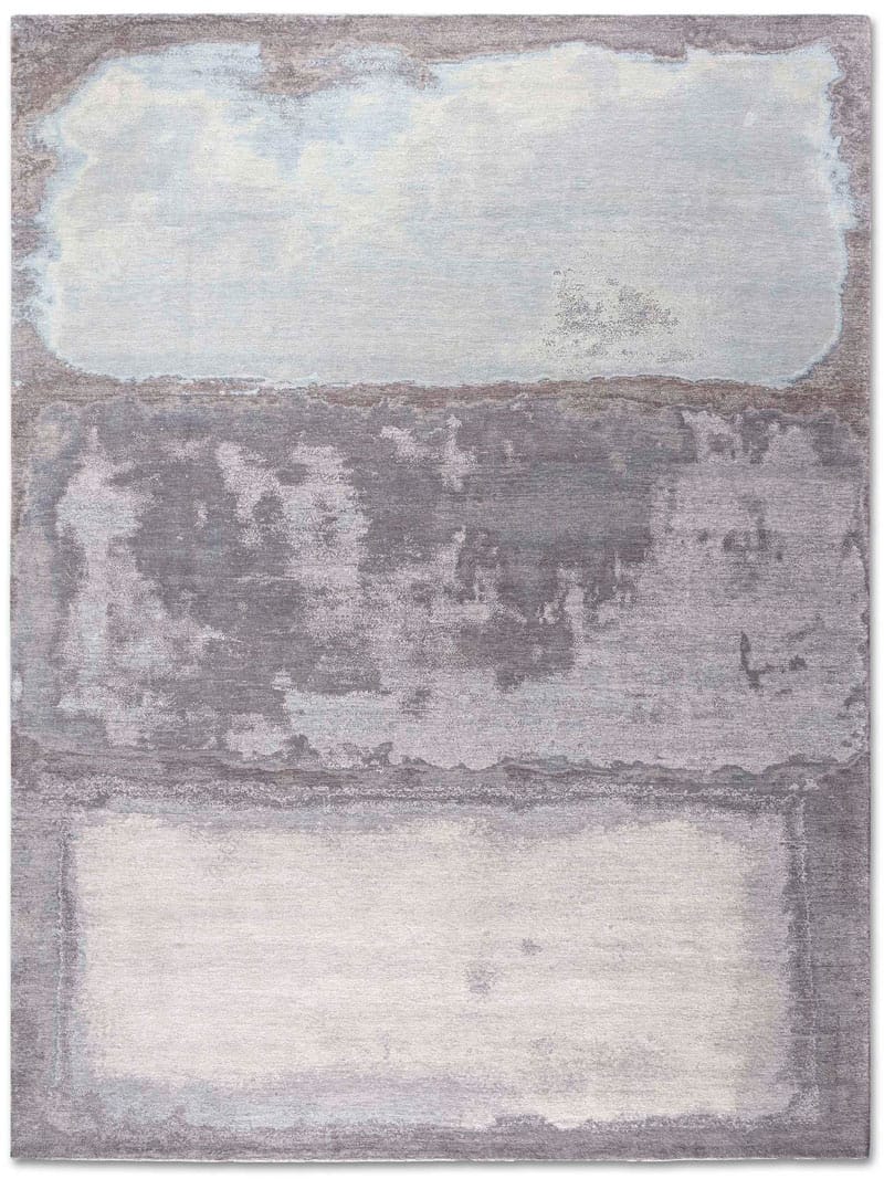Silver / Grey Handmade Luxury Rug