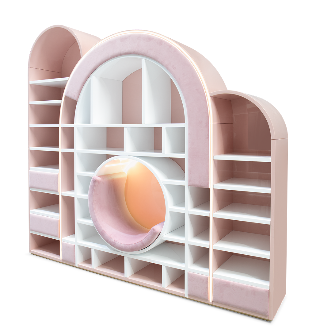 Sugar Rush Pink Children's Bookcase