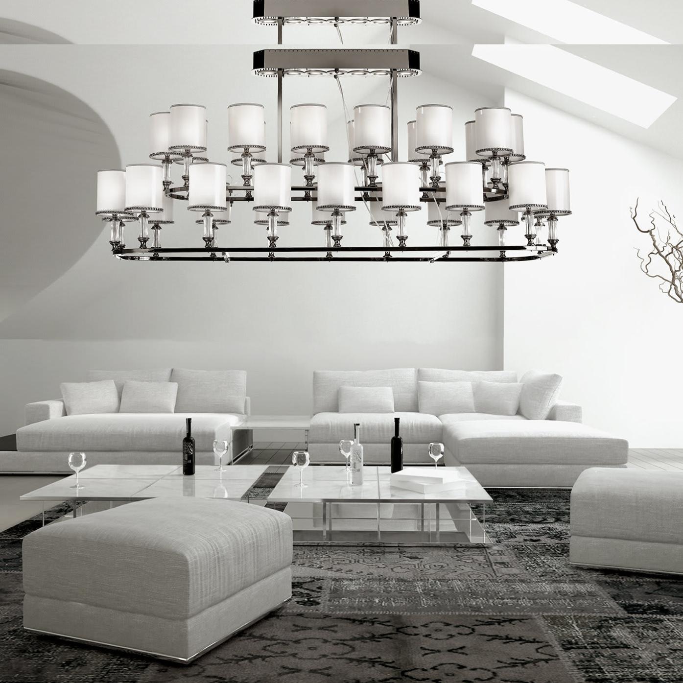Black Nickel 32-Light Chandelier