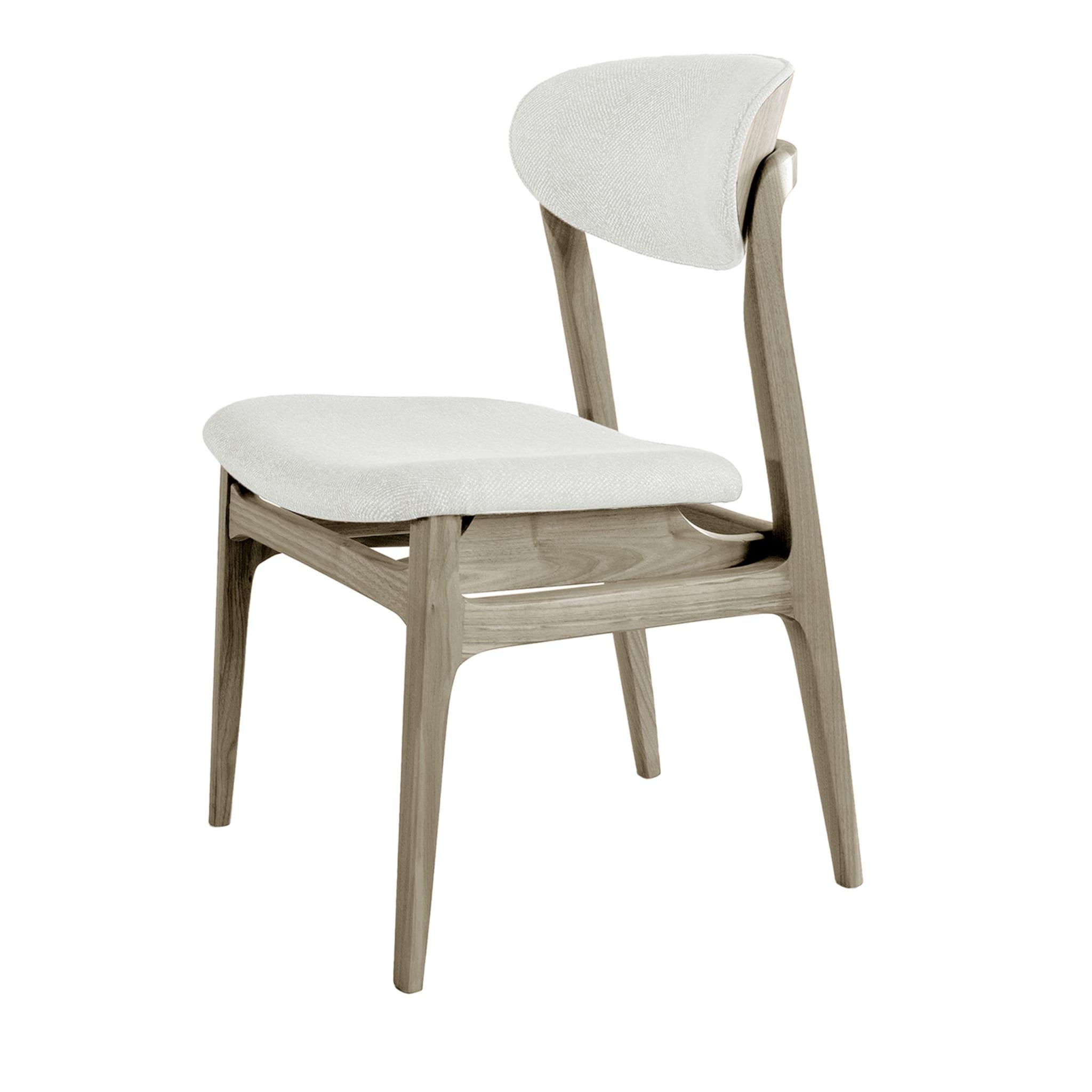 Agio White and Grey Designer Chair | Colour: Linen UNICO NF184 04