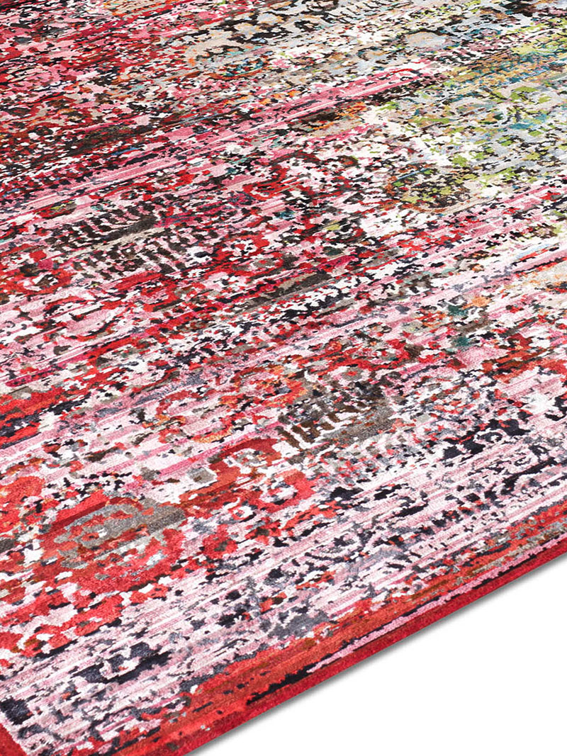 Woods Strawberry Luxury Hand-Knotted Rug