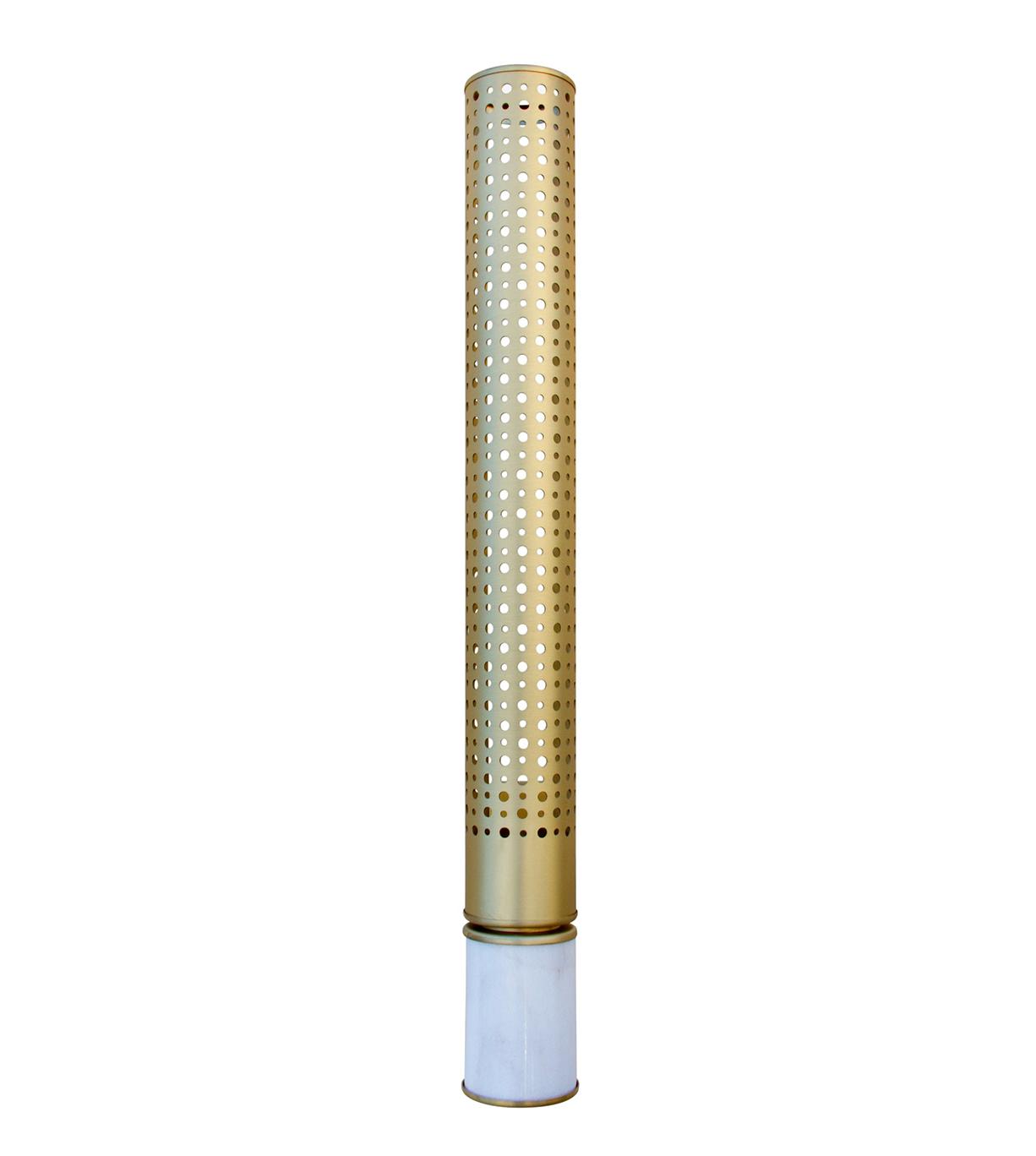Brass Cylinder Marble Wall Lamp