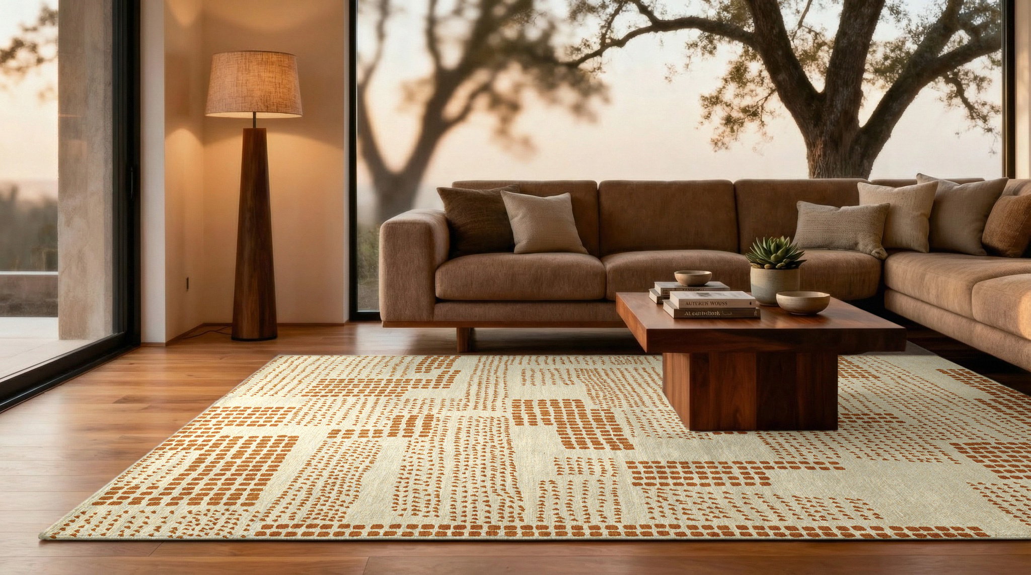 Zen Garden Dryed Banana Rug | Size: 240 × 340 cm