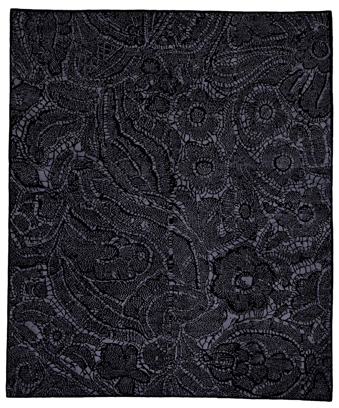 Lace Black Rug