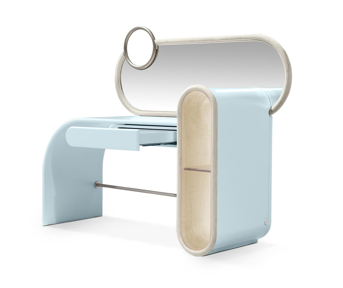 Candy Pop Blue Vanity Table