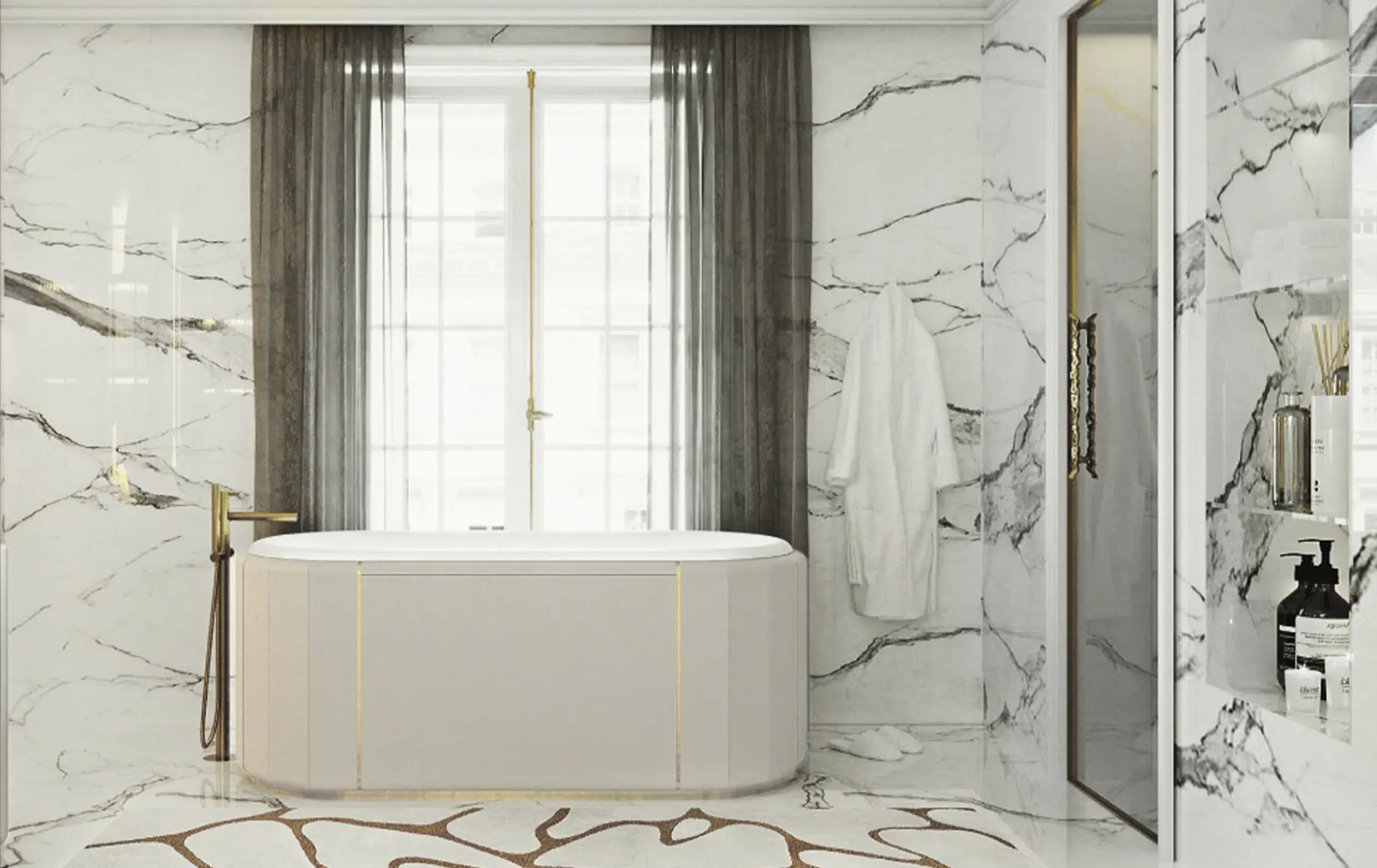 Regal Soak Black Bathtub - 3
