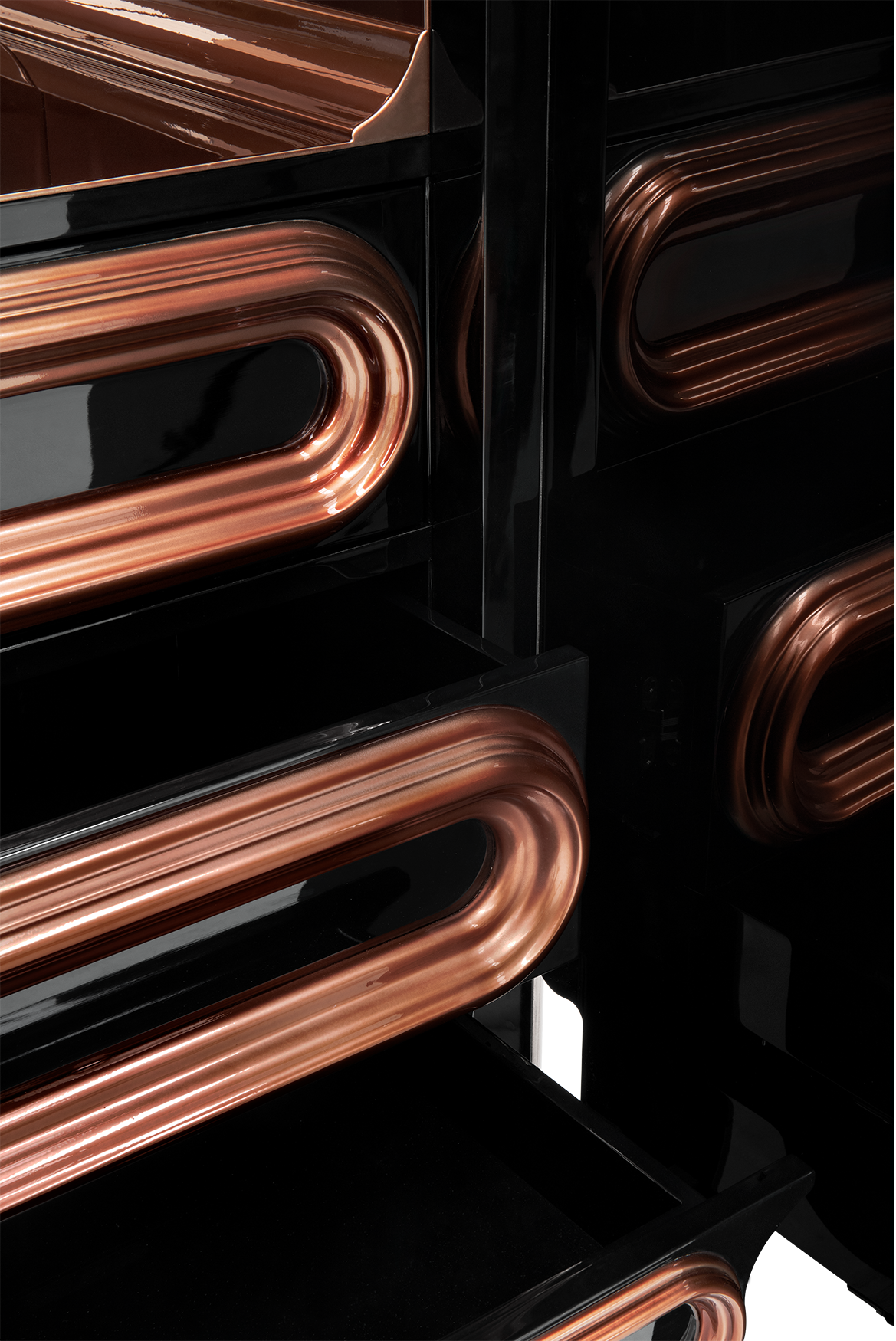 Ellipse Copper Cabinet
