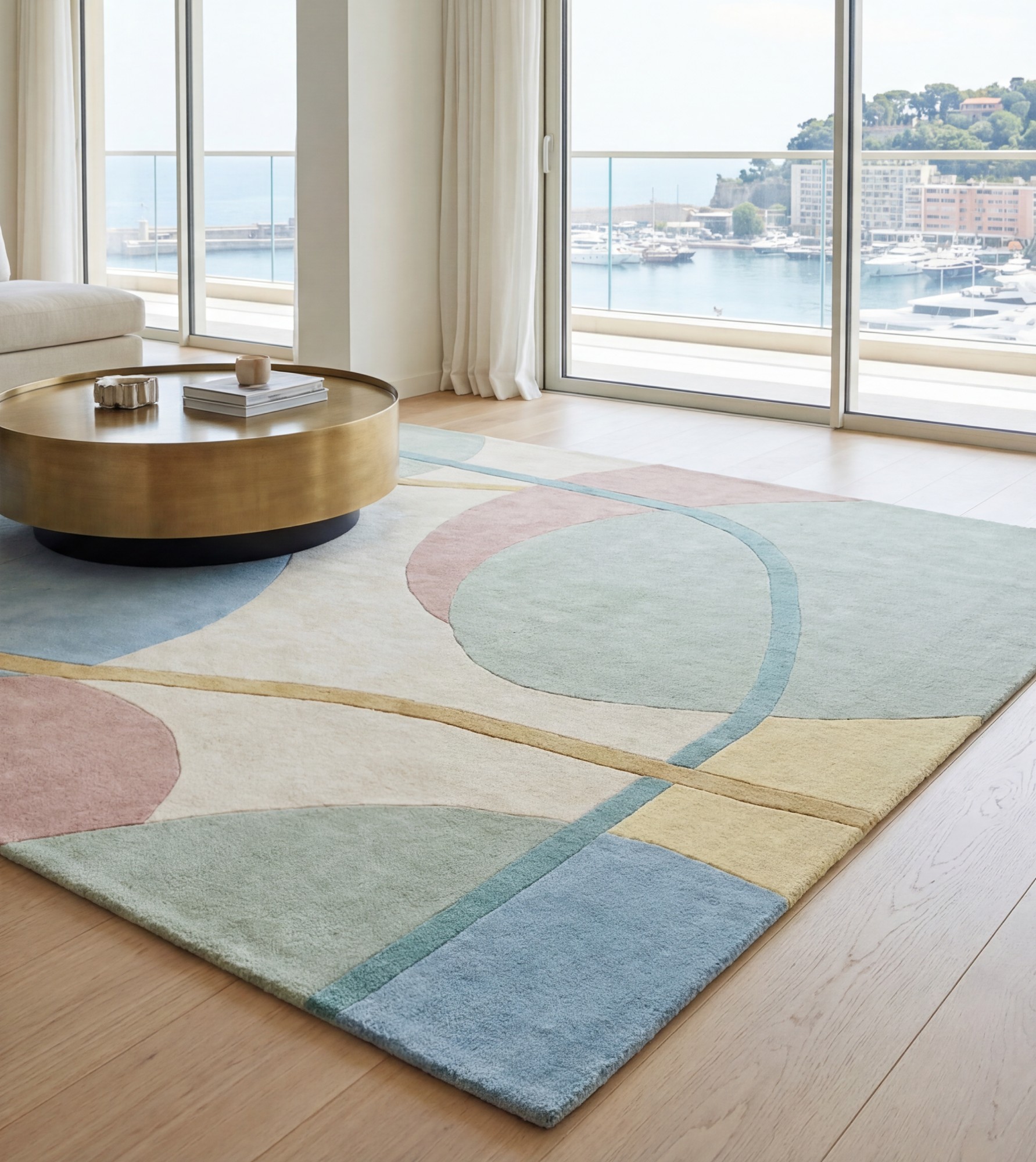 Soft Circles Pastel Rug