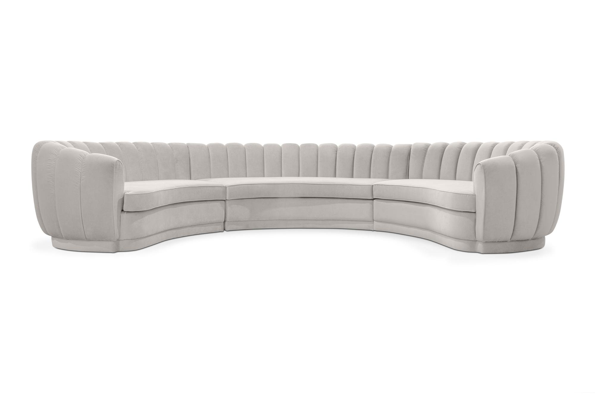 Luxe Round Three Seater Sofa