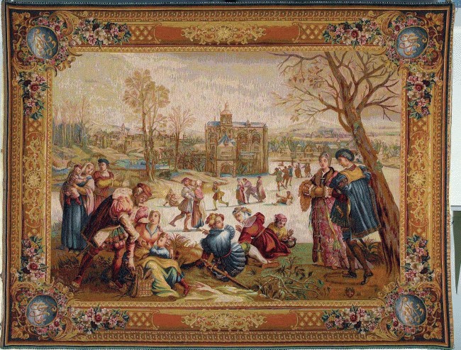 Horizontal Skater or Winter Horizontal Tapestry