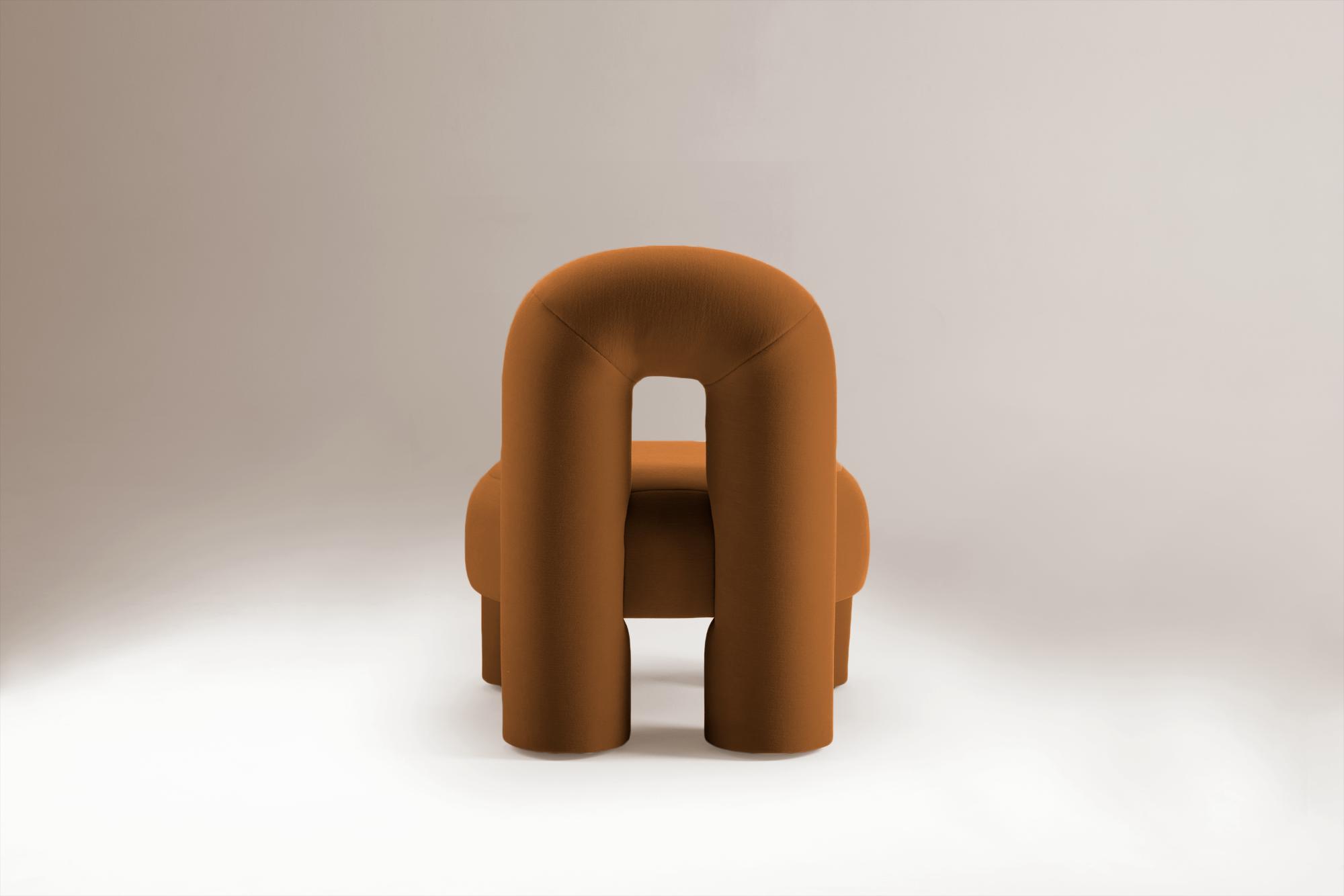 Marlon Brown Sculptural Armchair