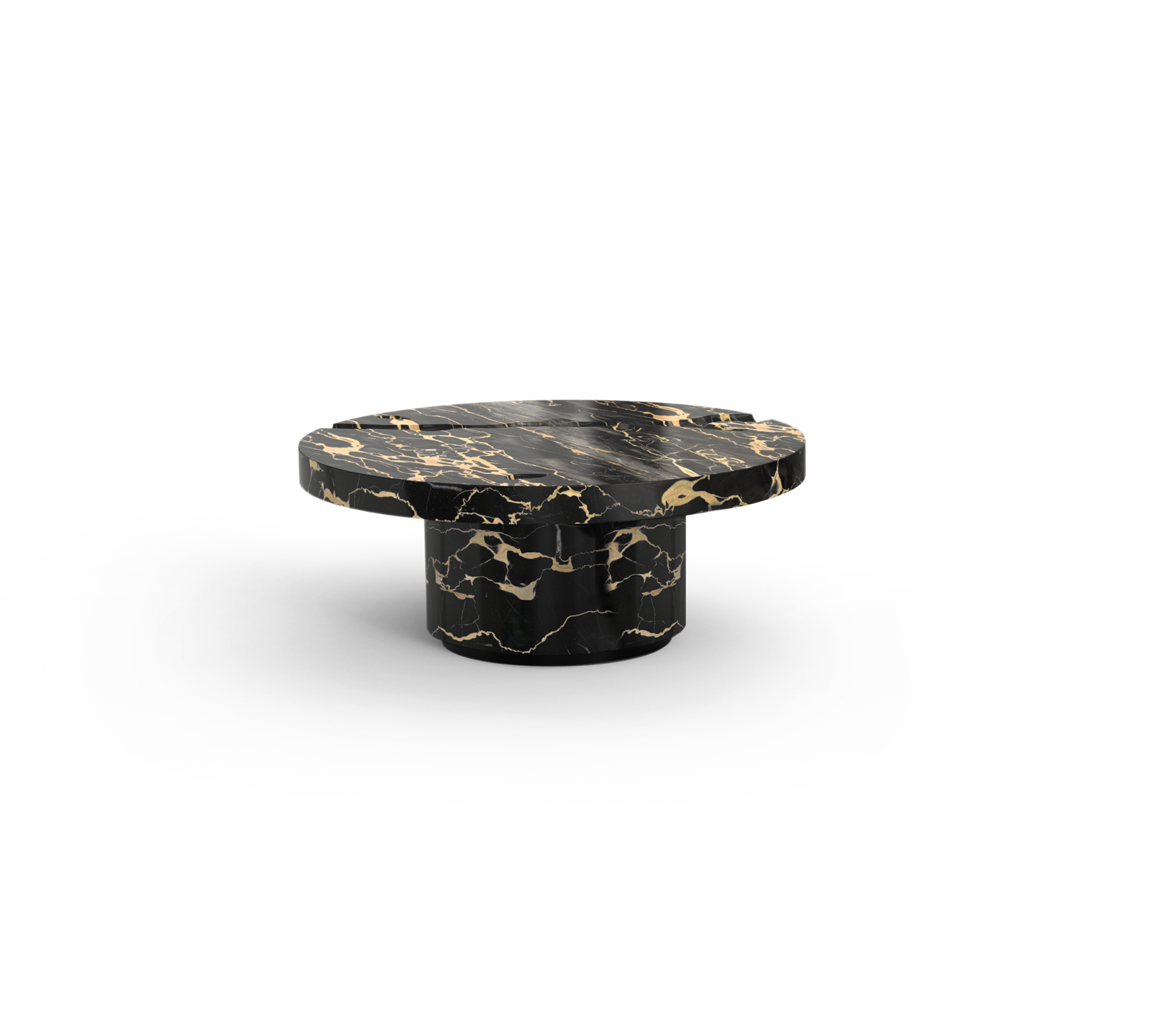 Dominion Portoro Marble 3-Piece Center Table Set