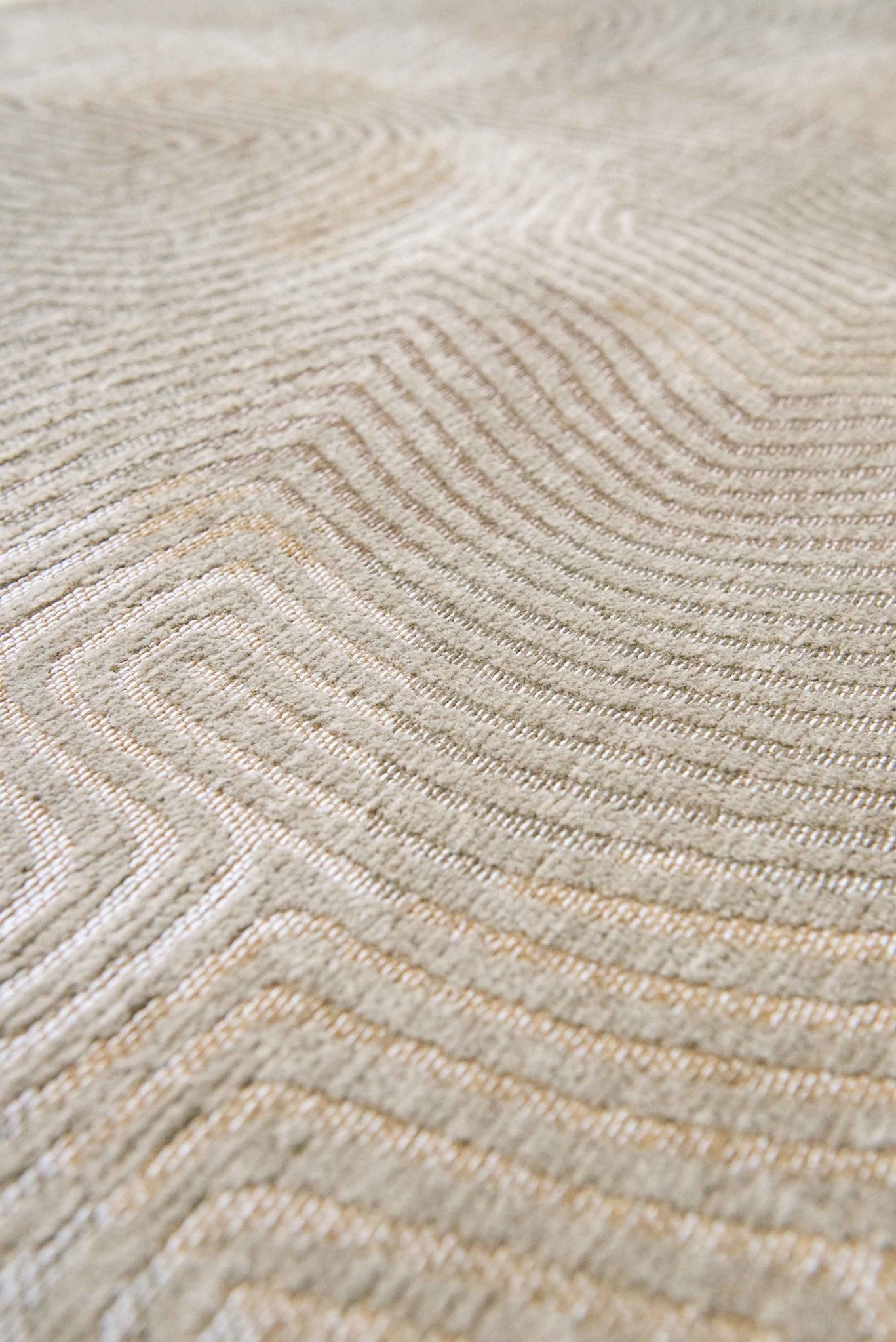 Shell Beige 9229 Round Rug