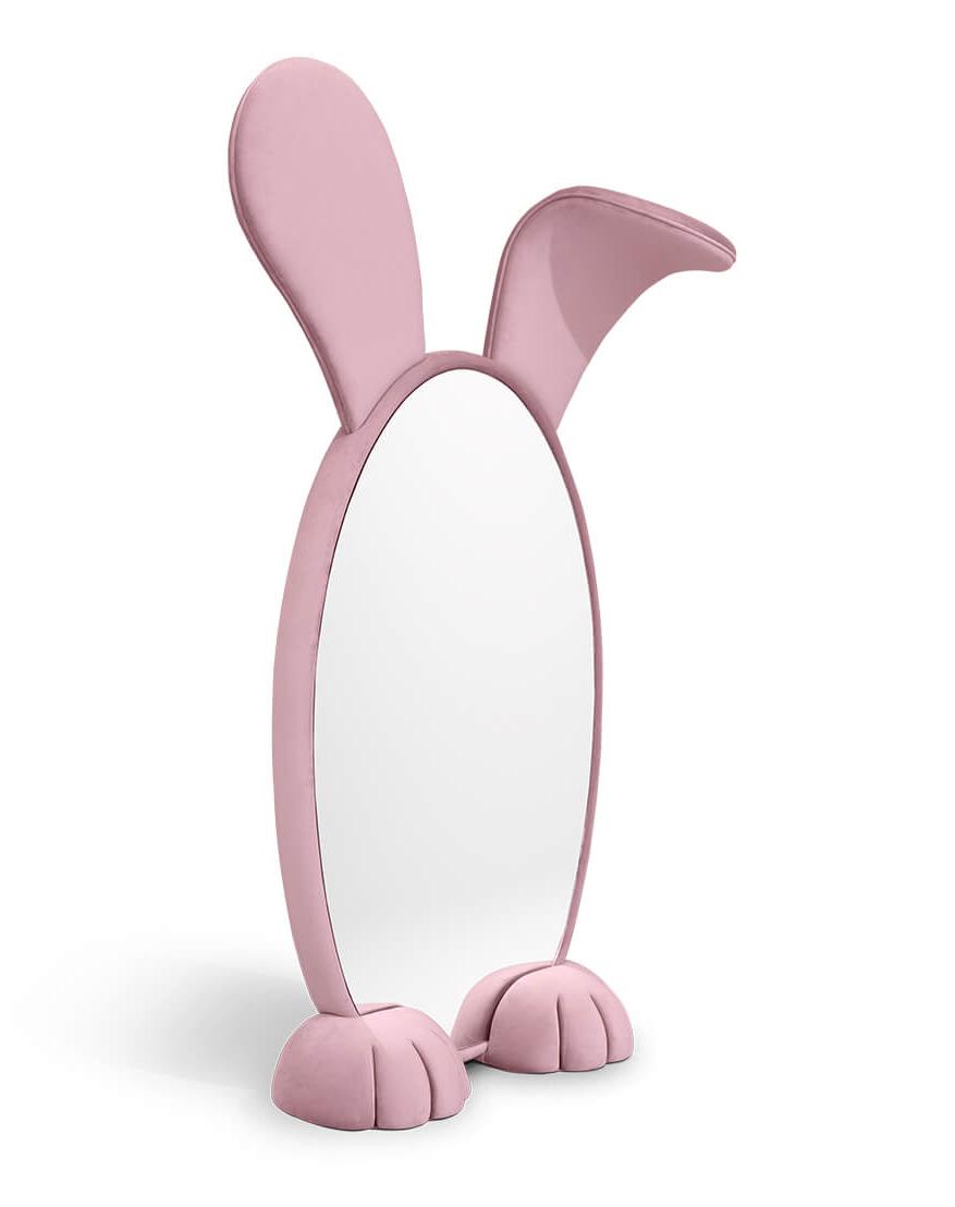 Rabbit Wonderland Pink Mirror
