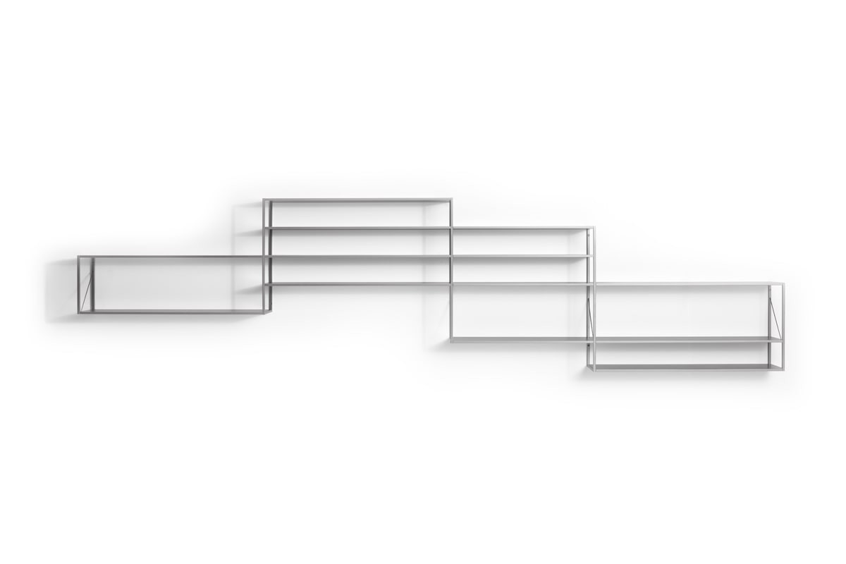 Minima Sketch Shelving System ☞ Configuration: Composition S-1 L185 D33 H74.5 cm