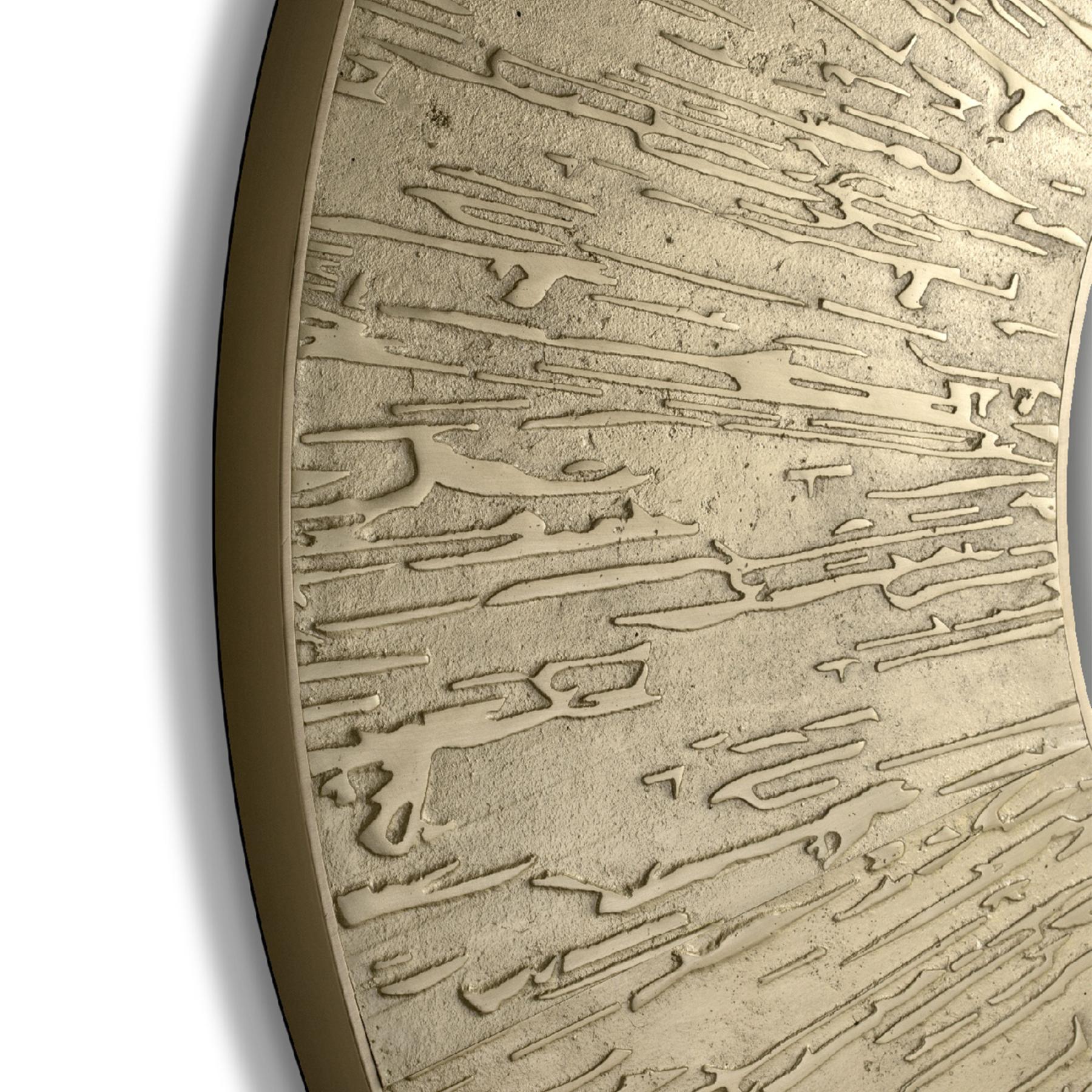Circular Brass Accent Mirror