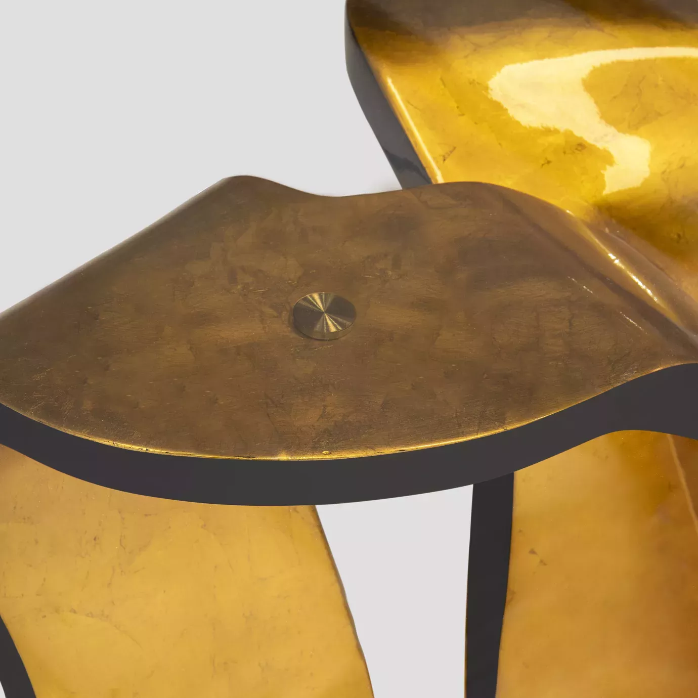 Ribbon Gold Leaf Dining Table