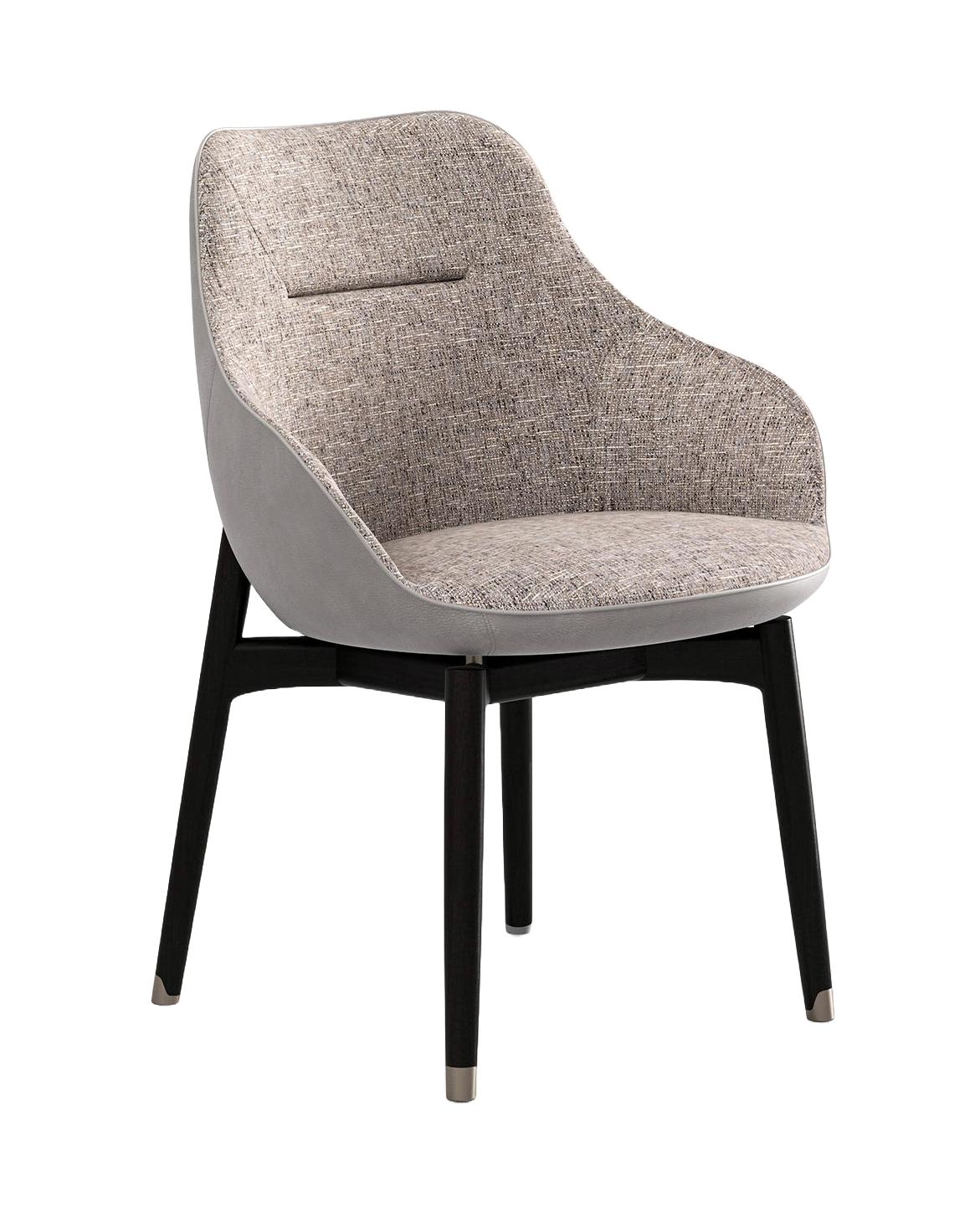 Royal Upholstered Dining Chair with Armrests