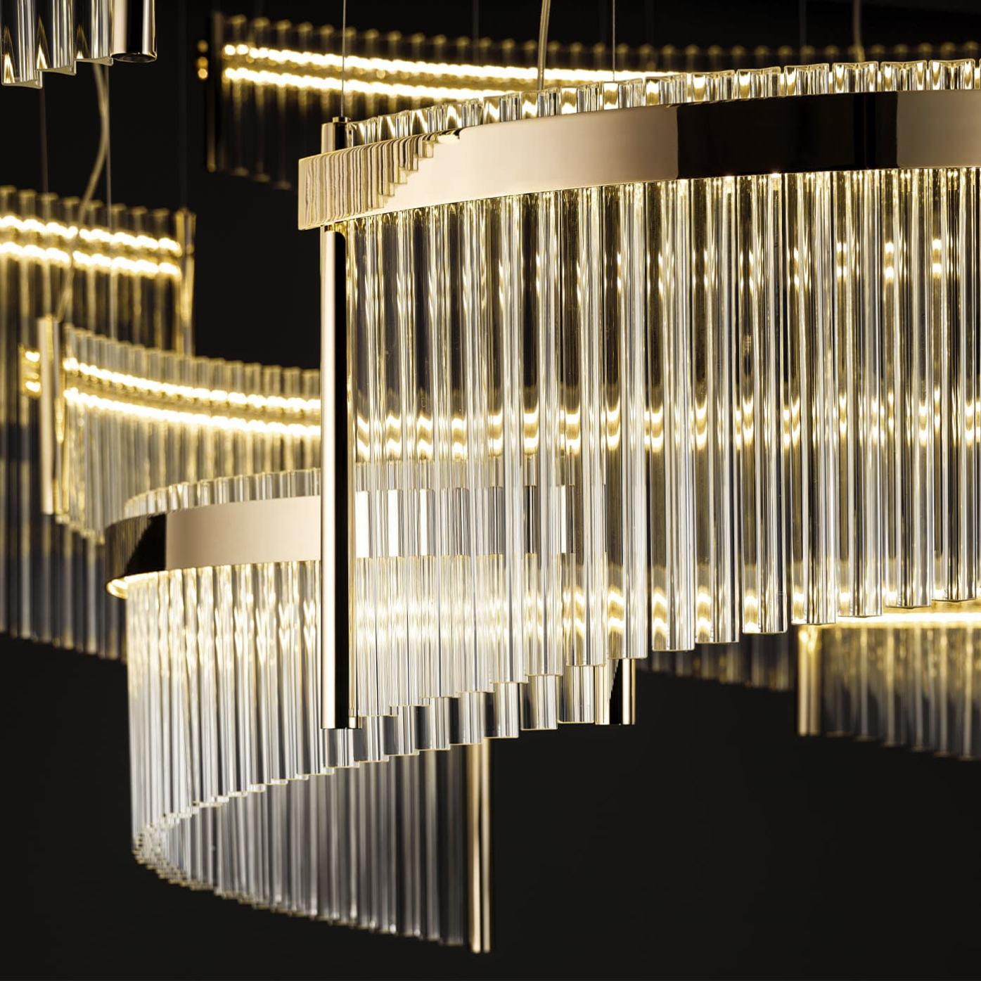 Venetian Glass Prism Chandelier