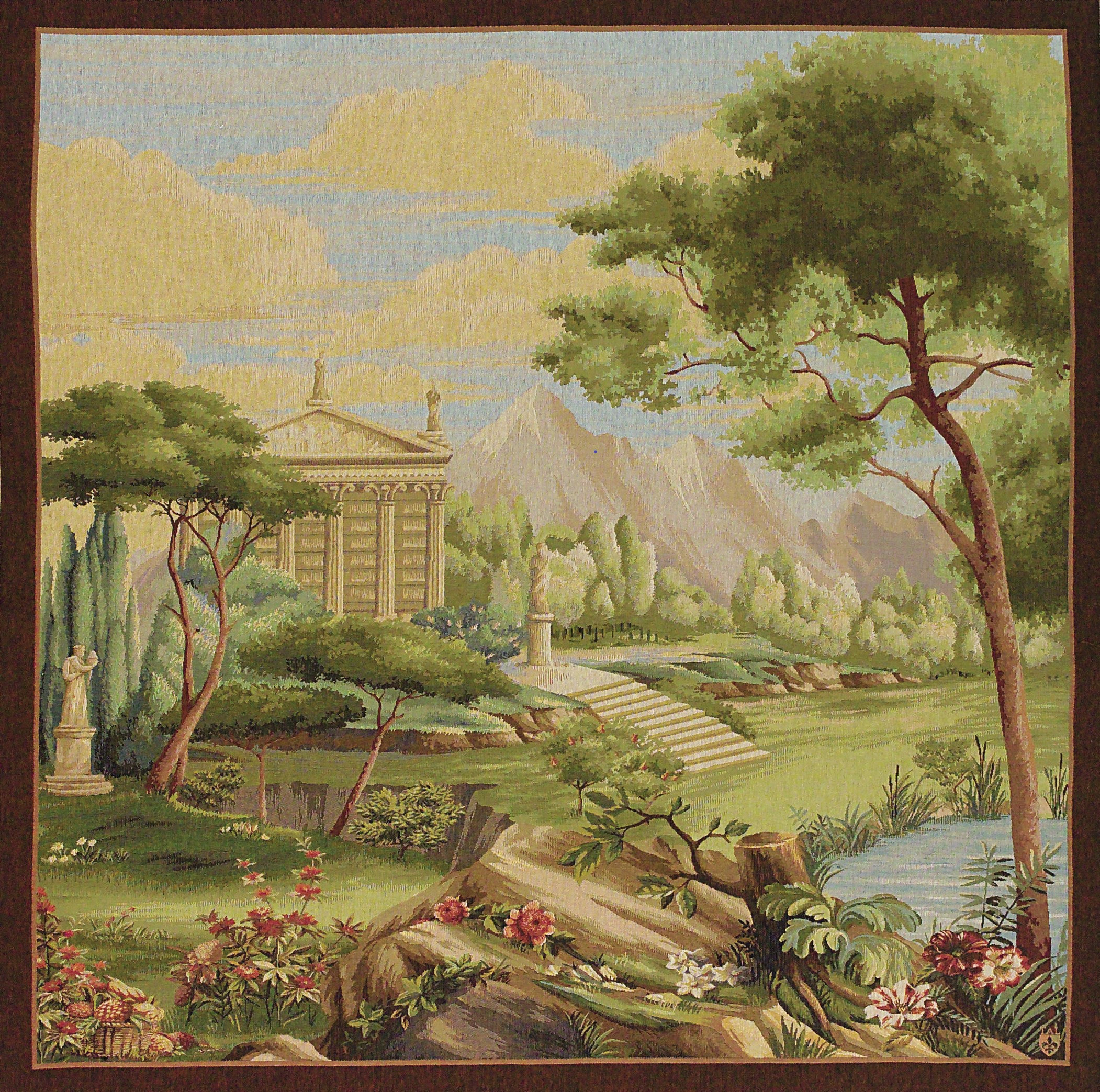 Panoramic View on a Garden Tapestry