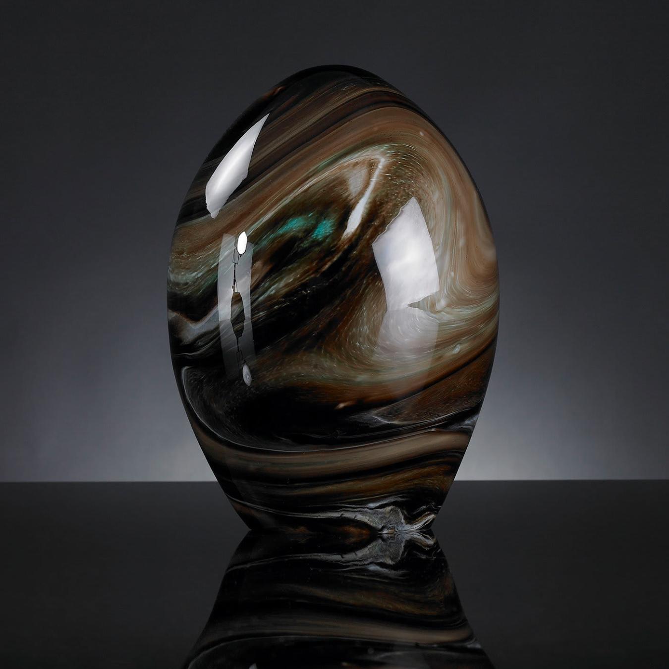 Brown Crystal Egg Decor
