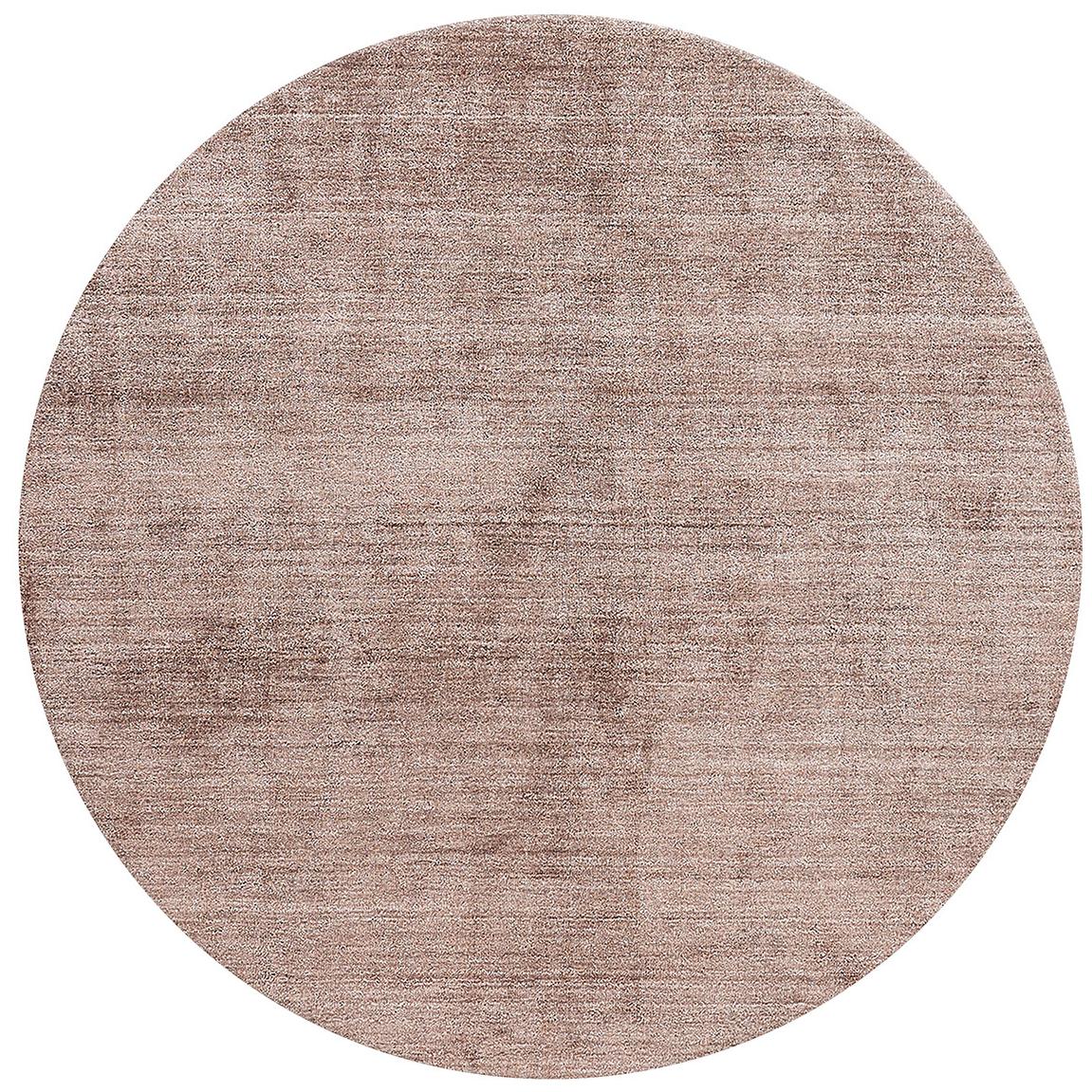 Round Powder Bamboo Silk Rug | Size: Ø 250 cm