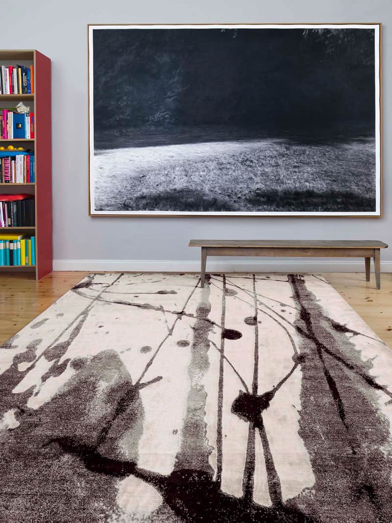 Black & White Handmade Luxury Rug