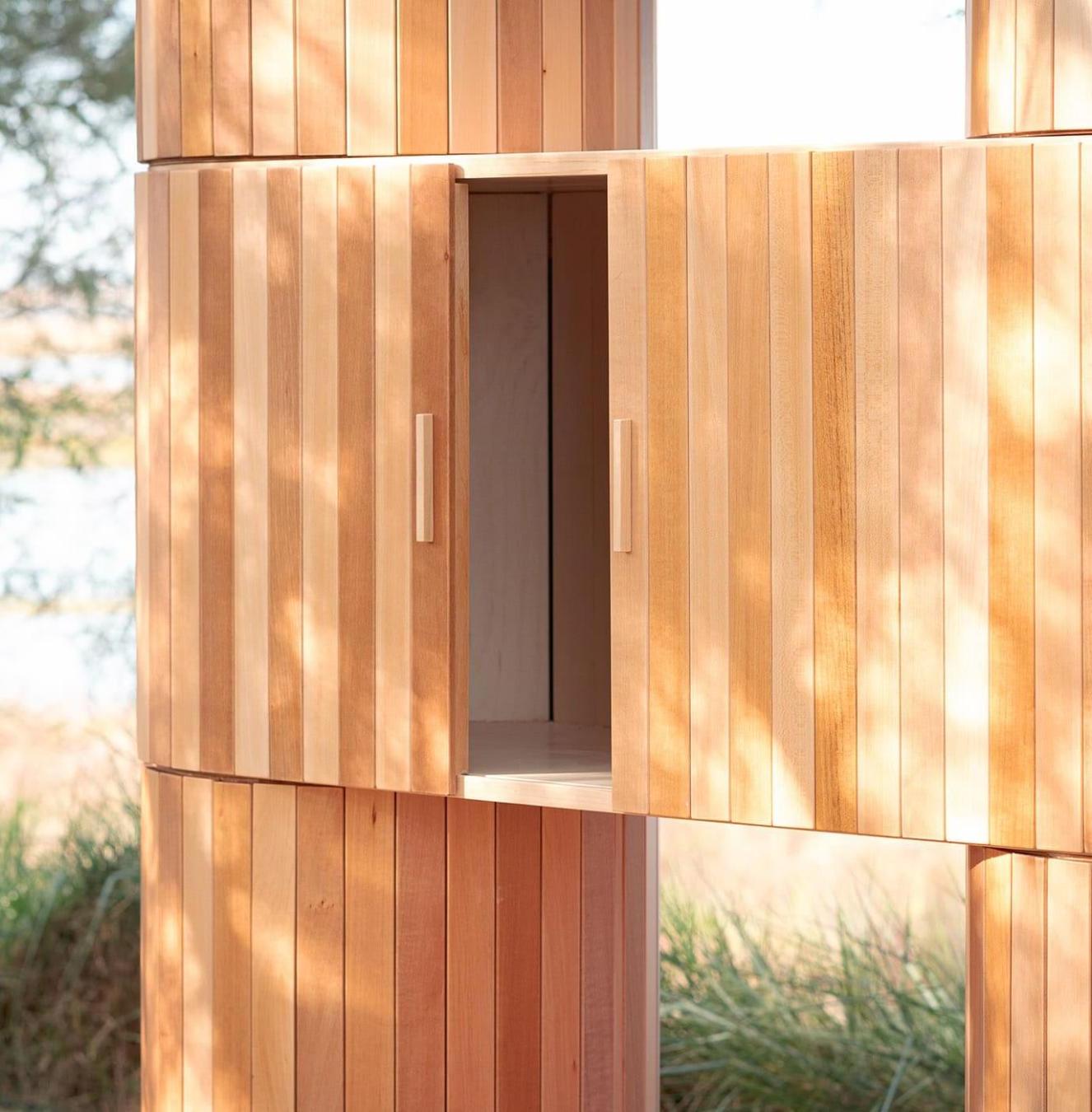 Natural Lime Wood Cabinet
