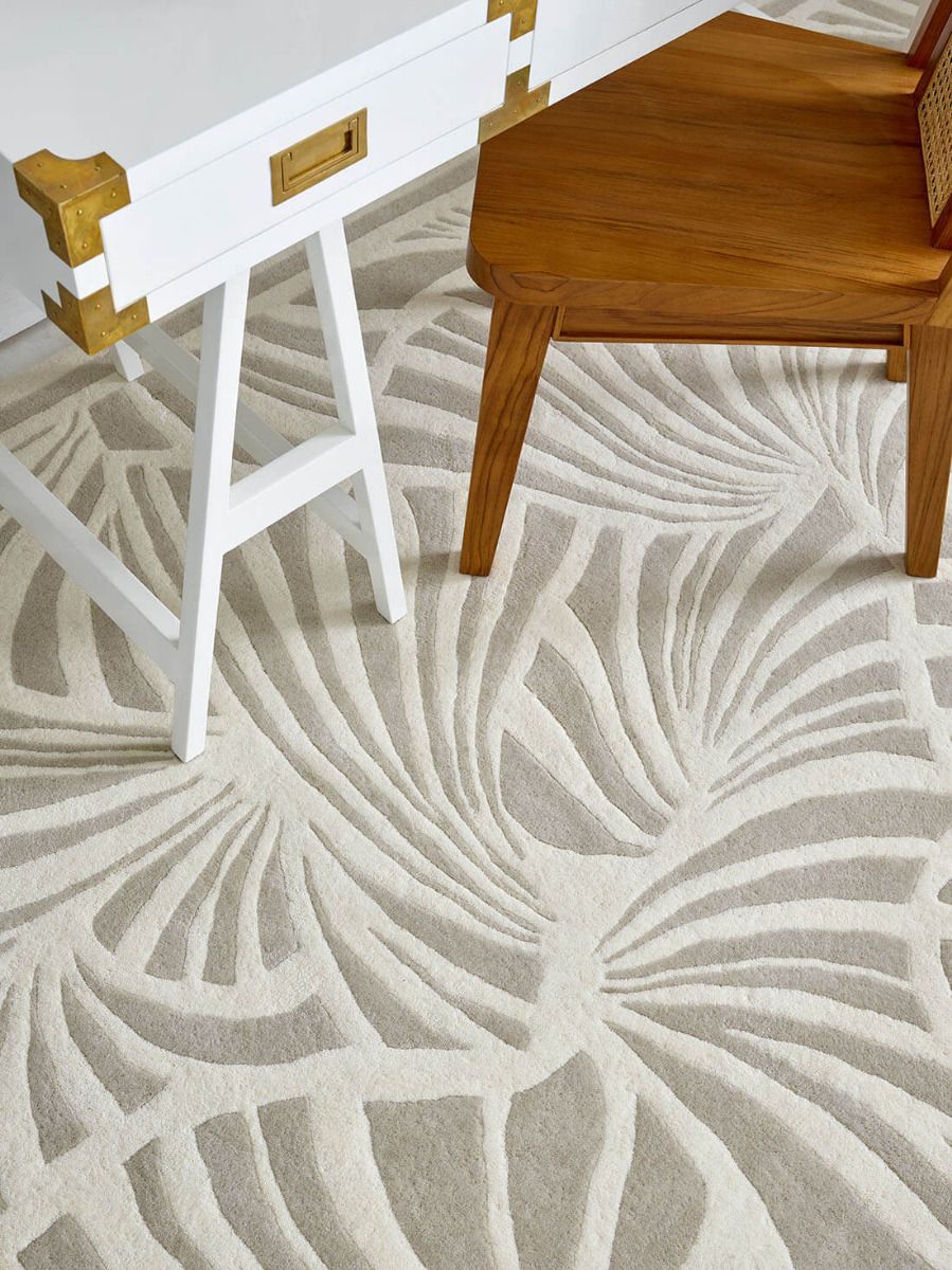 Japanese Fans Ivory Rug