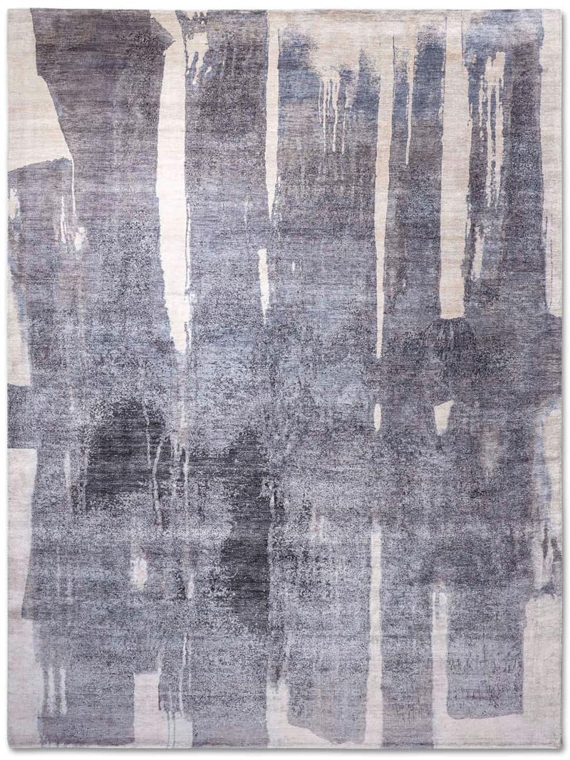 Dark Grey Hand-Woven Rug