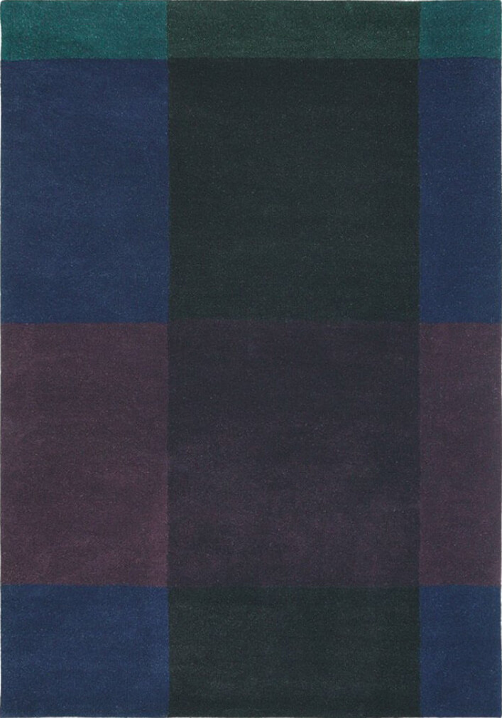 Plaid Navy 57808 Rug