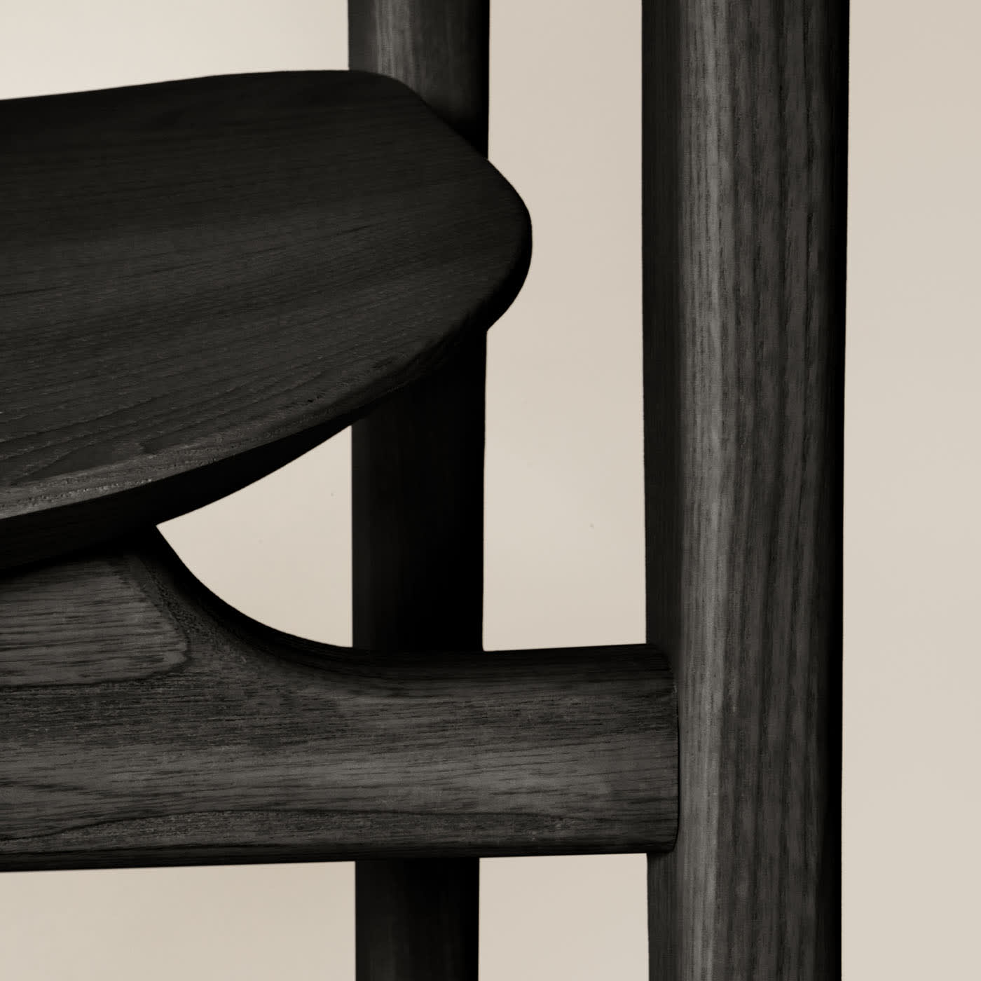 Duna Luxurious Black Ash Chair Handcrafted in Italy