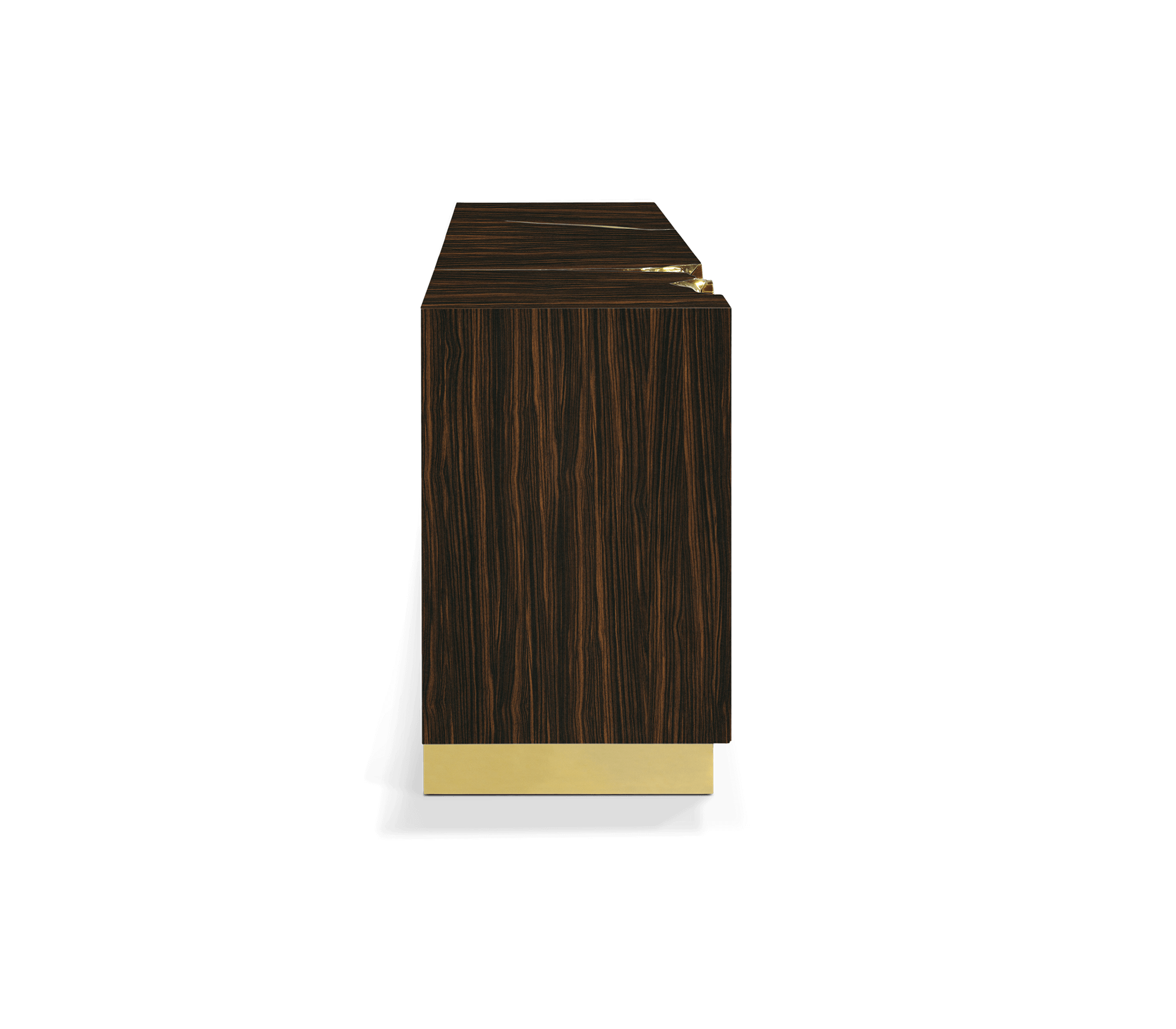 Opulent Brown & Gold Sideboard