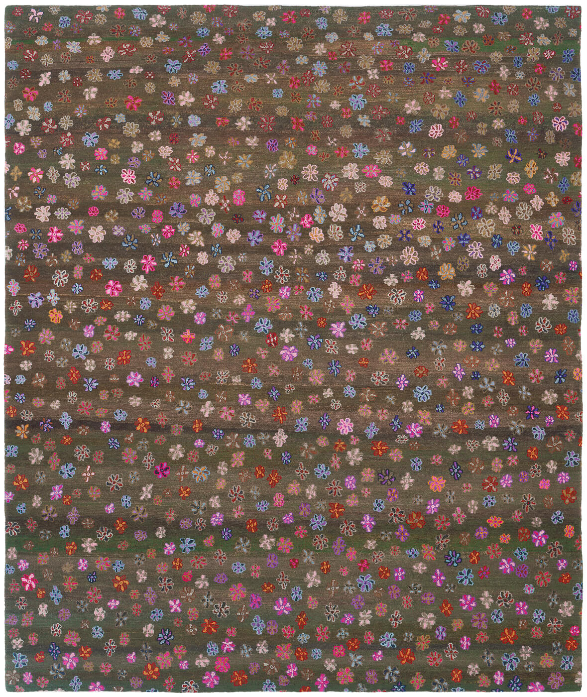 Little Flowers Grey Rug | Size: 200 x 300 cm