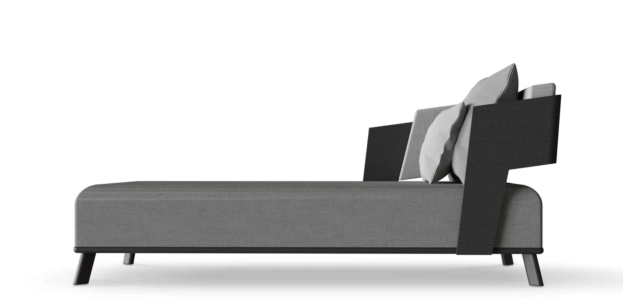 Regent Grey Chaise Longue