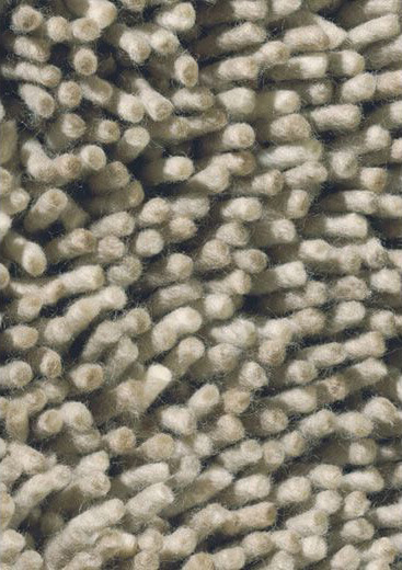 Wool Felt Light / Brown Rug Steel 78901