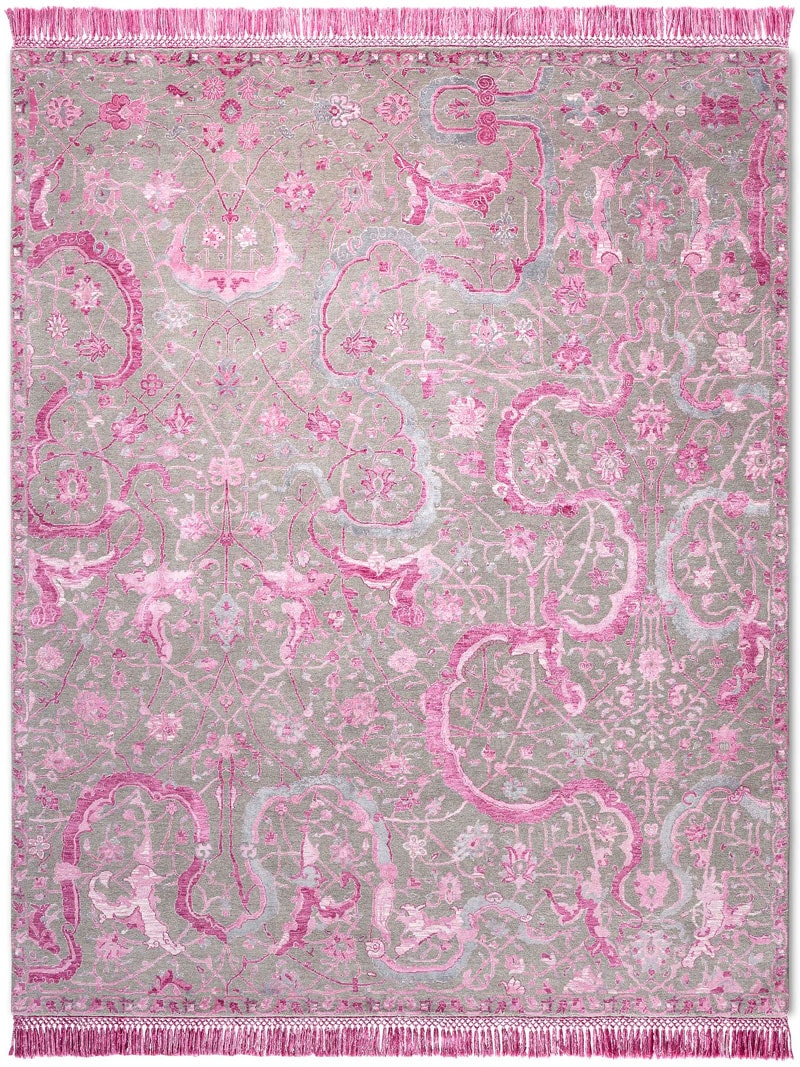 Tabriz Pink Luxury Rug