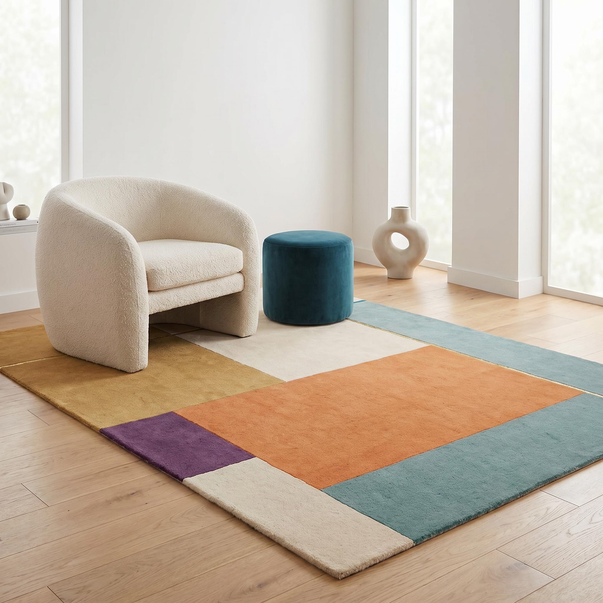 Warm Blocks Rug
