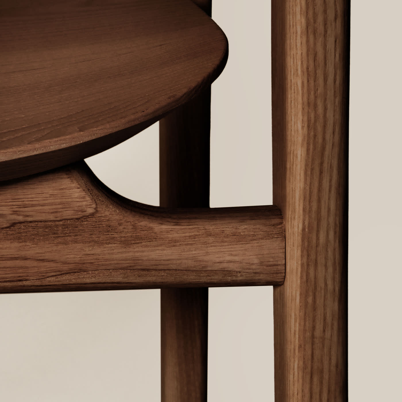 Duna Premium Brown Ash Chair Crafted in Italy