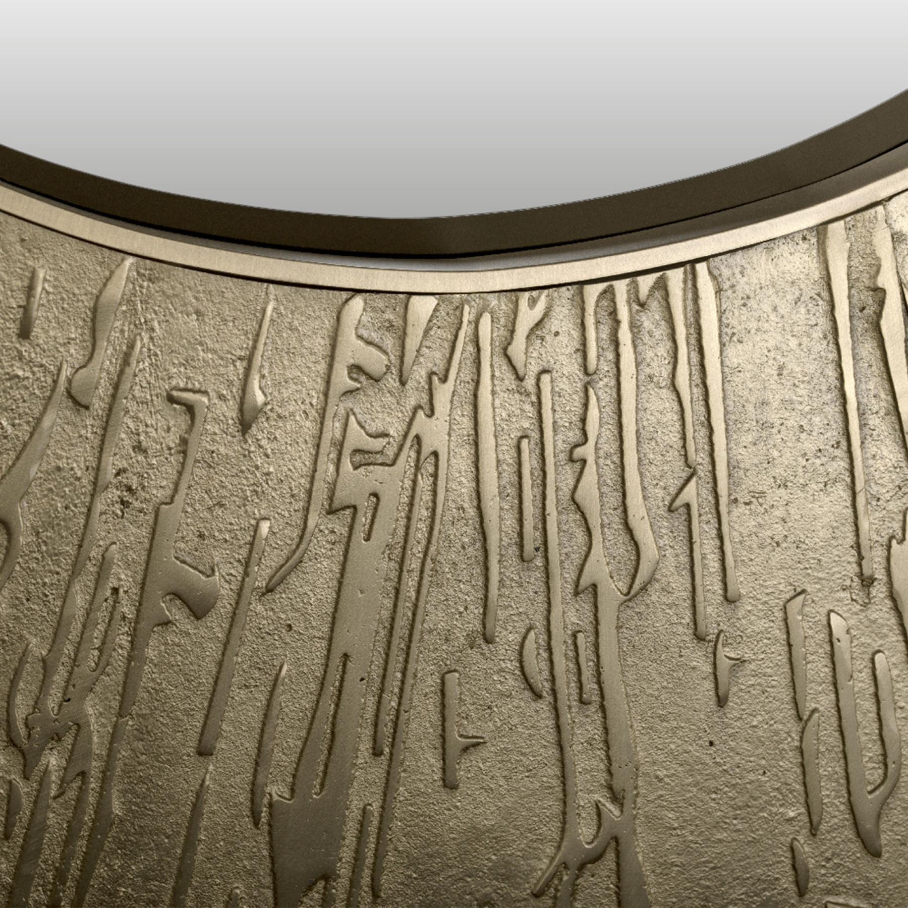 Circular Brass Accent Mirror
