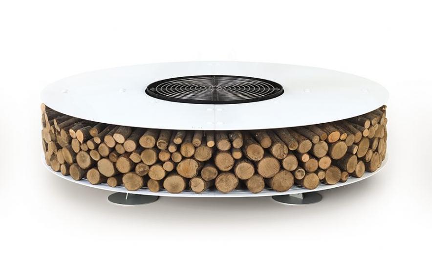 Zero Steel White Fire Pit