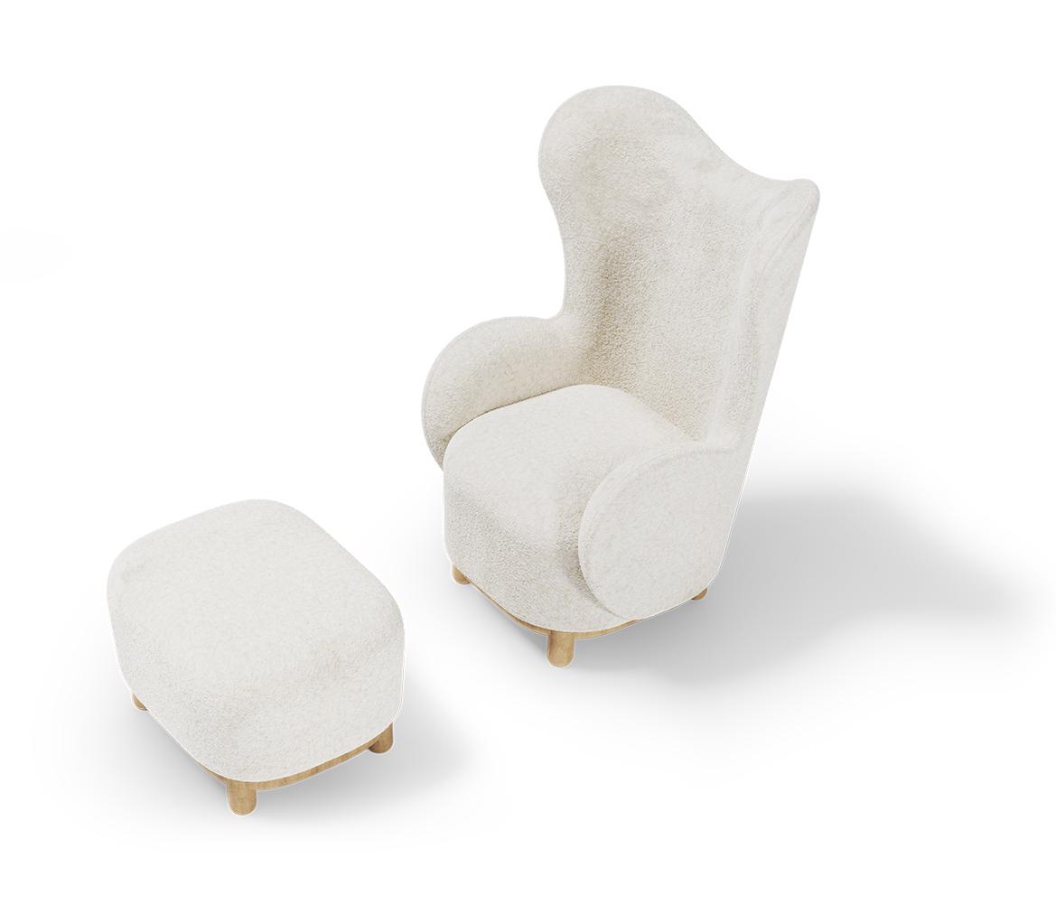 Cuddle Armchair & Ottoman